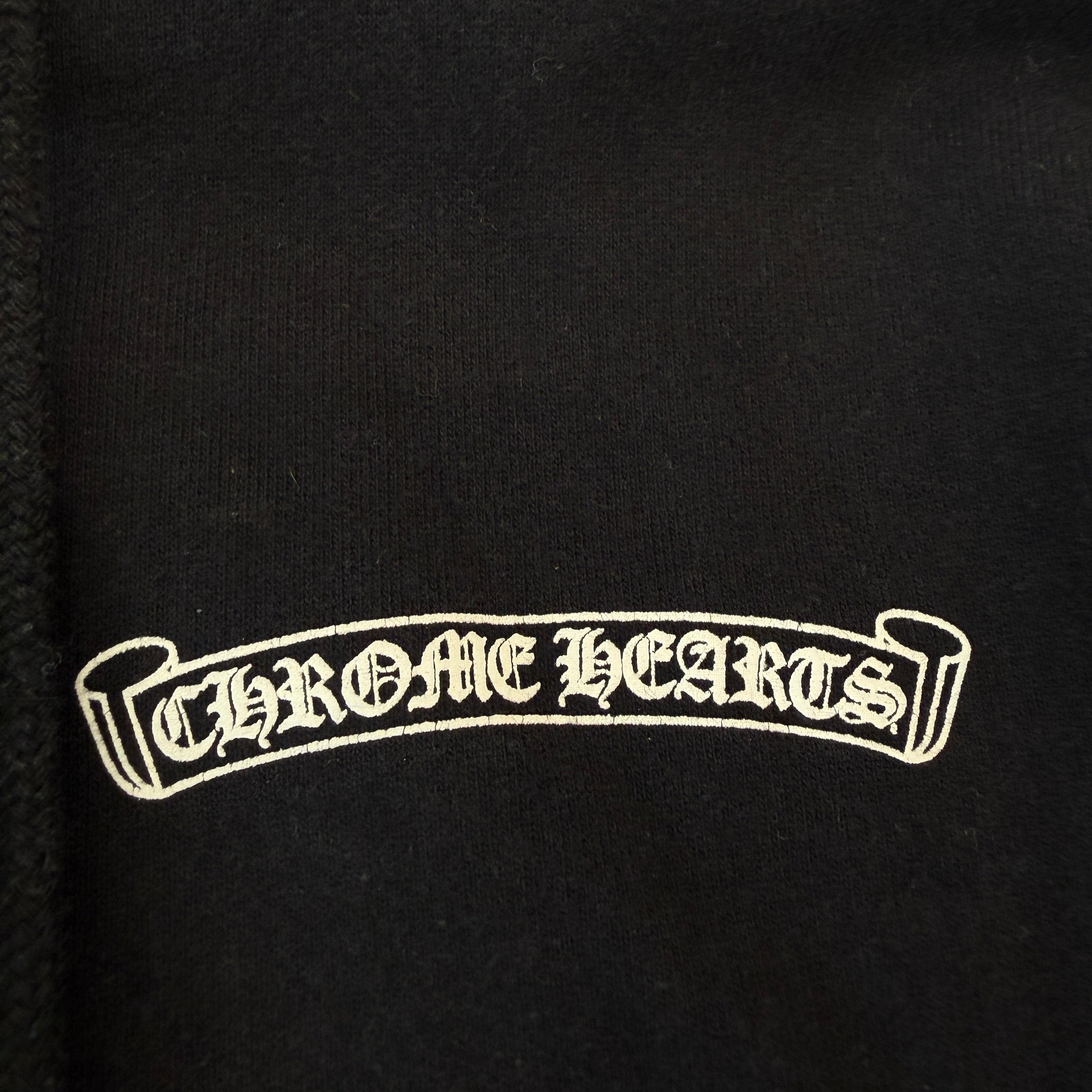 CHROME HEARTS Back CH Plus Print Thermal Zip Up Hoodie Size L クロムハーツ バック CHプラス プリント サーマル ジップアップフーディ サイズL