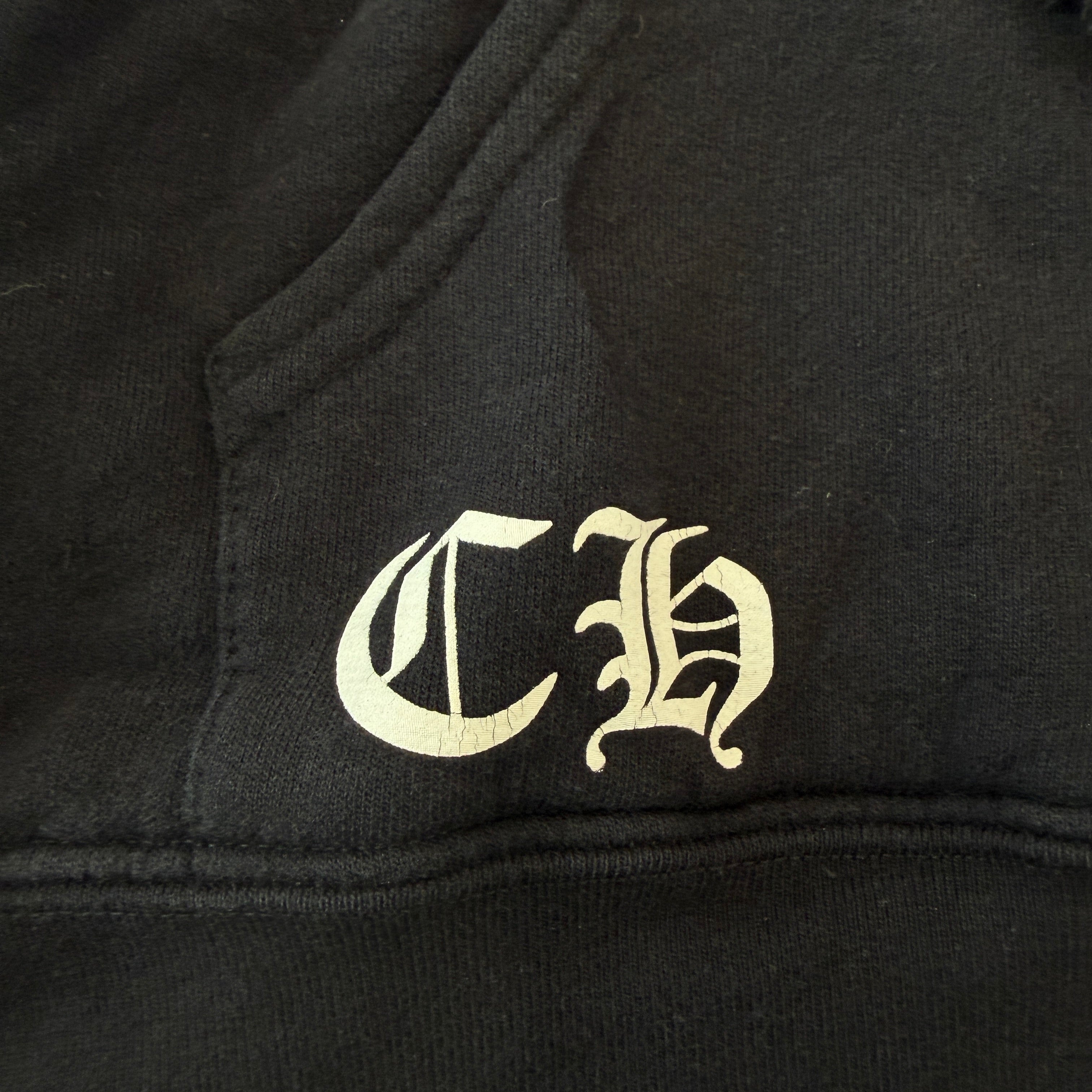 CHROME HEARTS Back CH Plus Print Thermal Zip Up Hoodie Size L クロムハーツ バック CHプラス プリント サーマル ジップアップフーディ サイズL