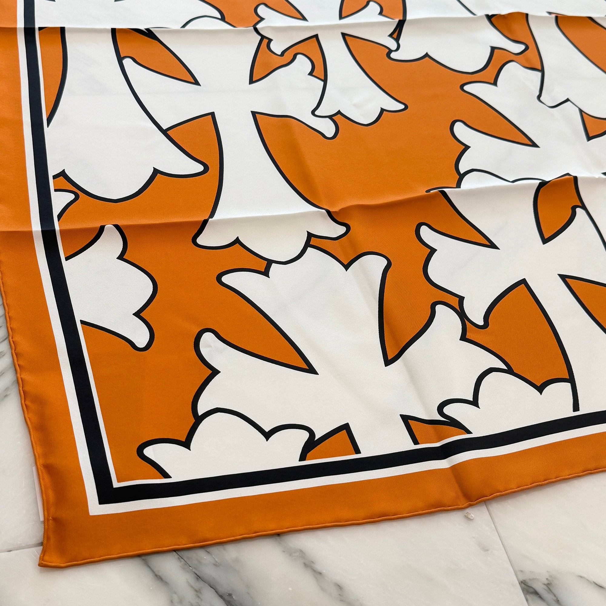CHROME HEARTS Cemetery Cross Silk Scarf クロムハーツ セメタリークロス シルクスカーフ