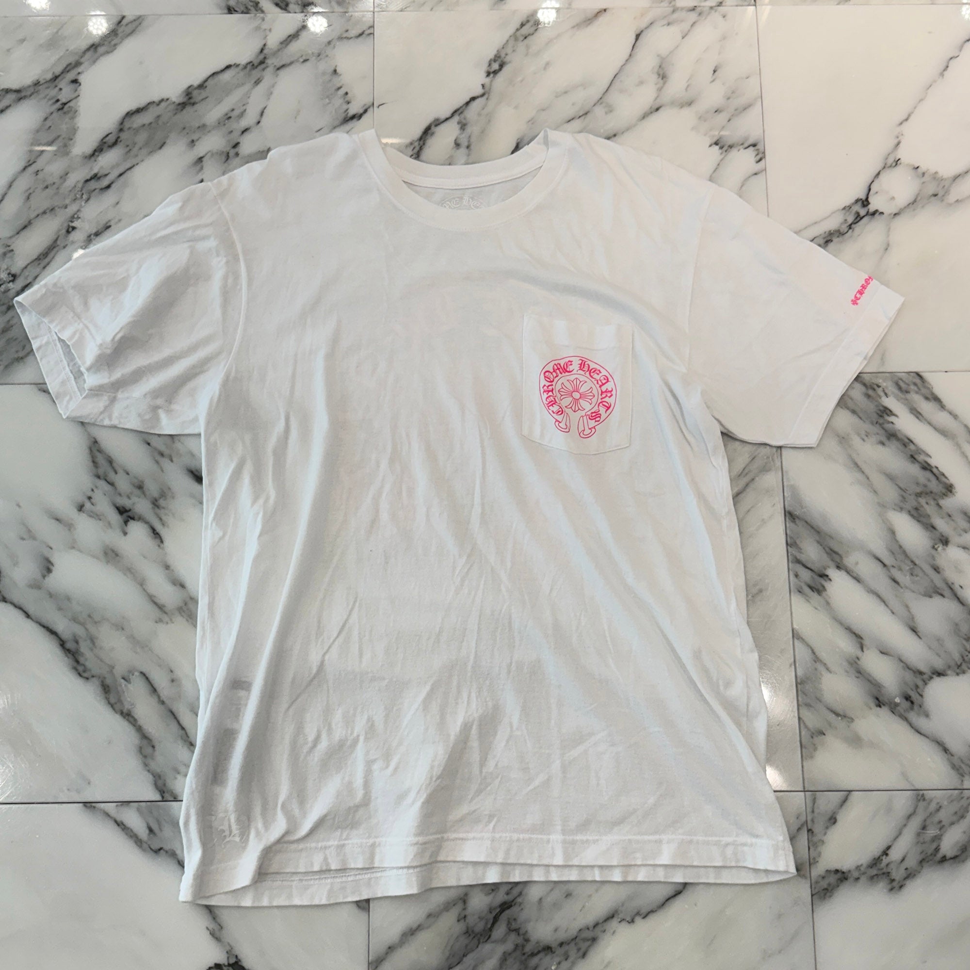 CHROME HEARTS 2025AW Pink Horseshoe Tee Size L クロムハーツ ピンク ホースシュー Tシャツ サイズL