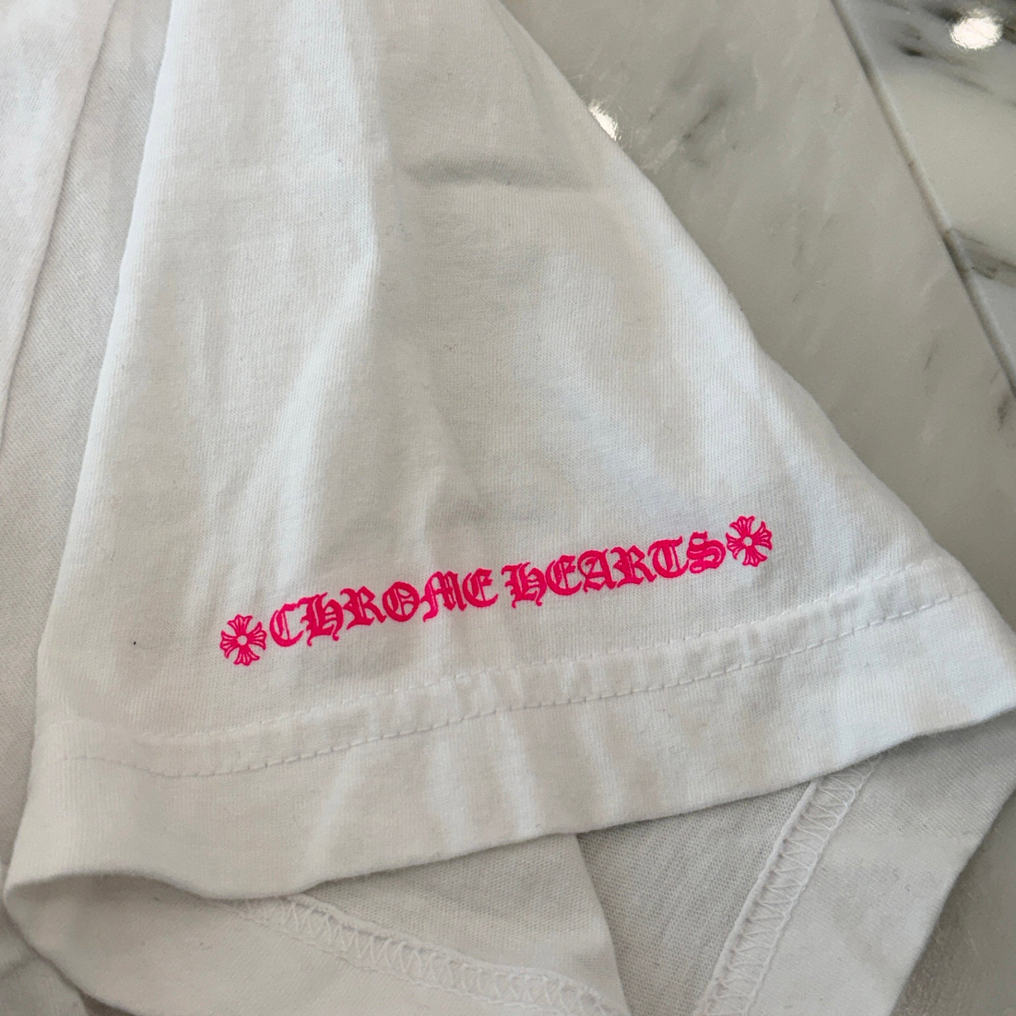 CHROME HEARTS 2025AW Pink Horseshoe Tee Size L クロムハーツ ピンク ホースシュー Tシャツ サイズL