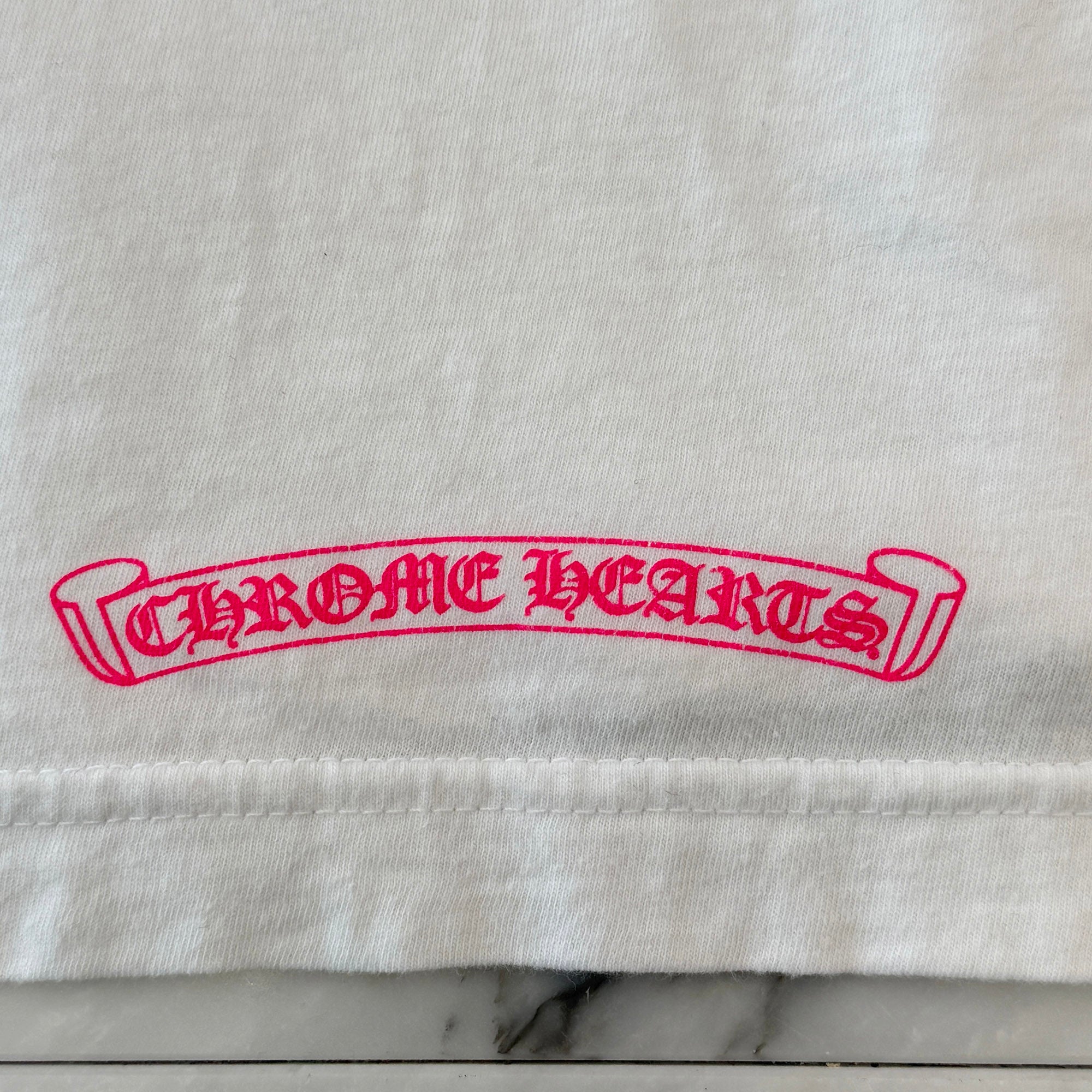 CHROME HEARTS 2025AW Pink Horseshoe Tee Size L クロムハーツ ピンク ホースシュー Tシャツ サイズL