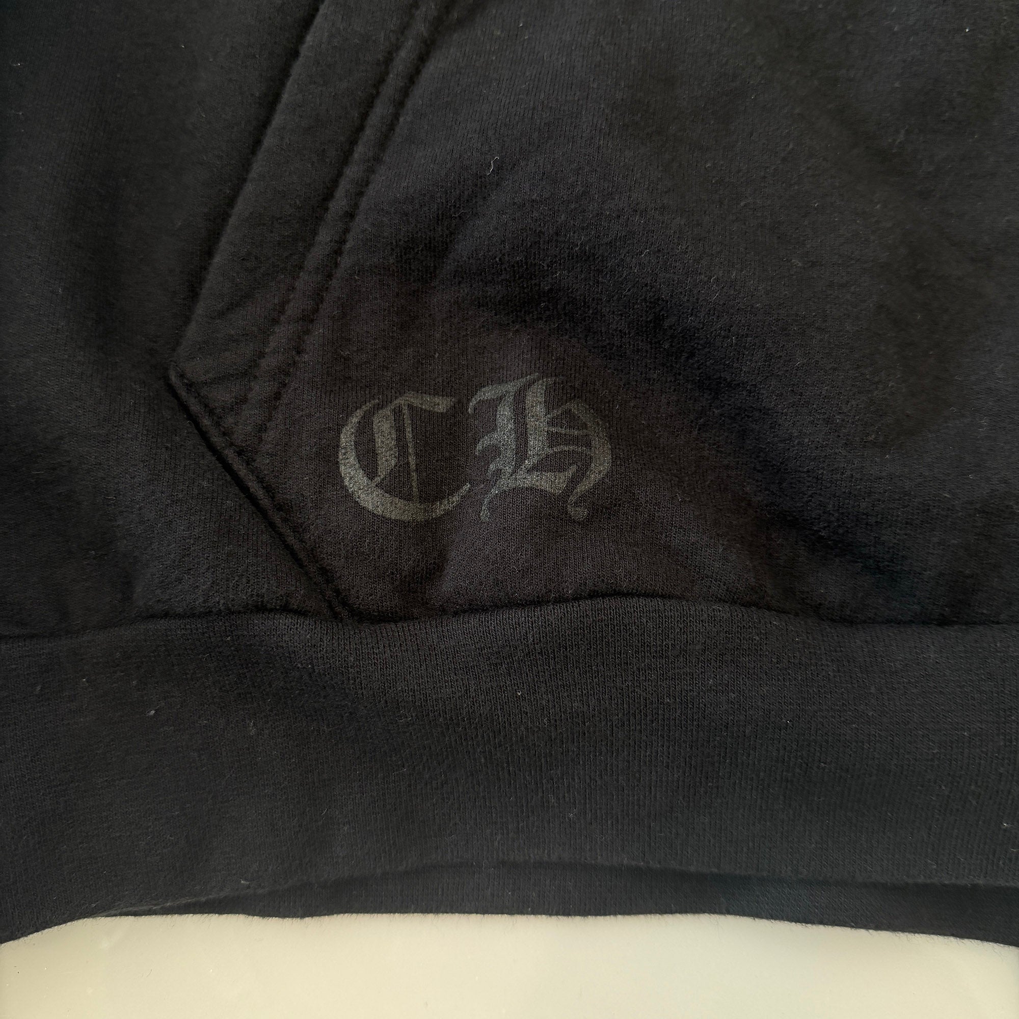 CHROME HEARTS Floral Cross Horseshoe Pullover Hoodie Size L クロムハーツ フローラルクロス ホースシュー プルオーバーフーディ サイズL