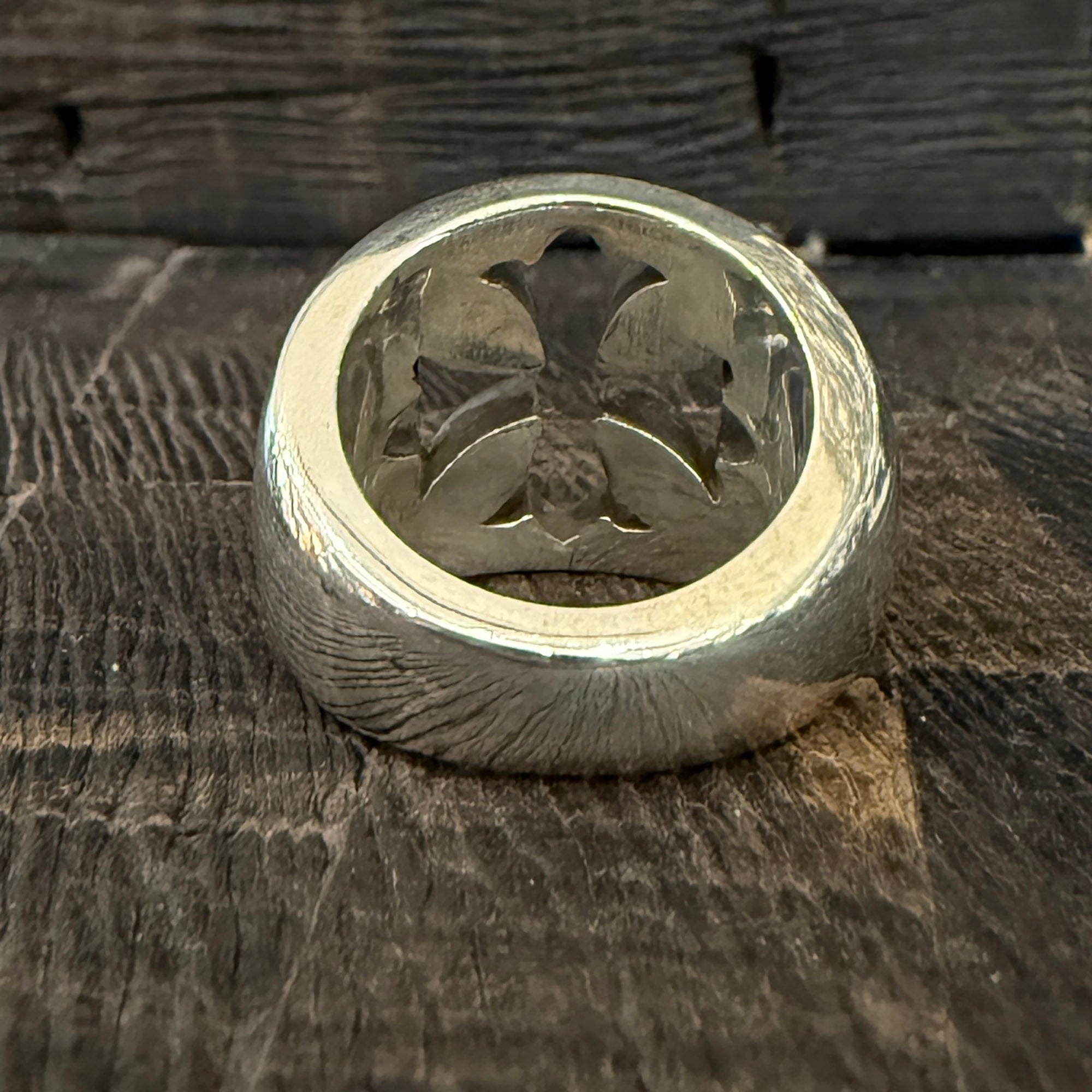 CHROME HEARTS  Negative Space CH Plus Ring Size 9.5号 クロムハーツ ネガティブスペース CHプラス リング サイズ9.5号