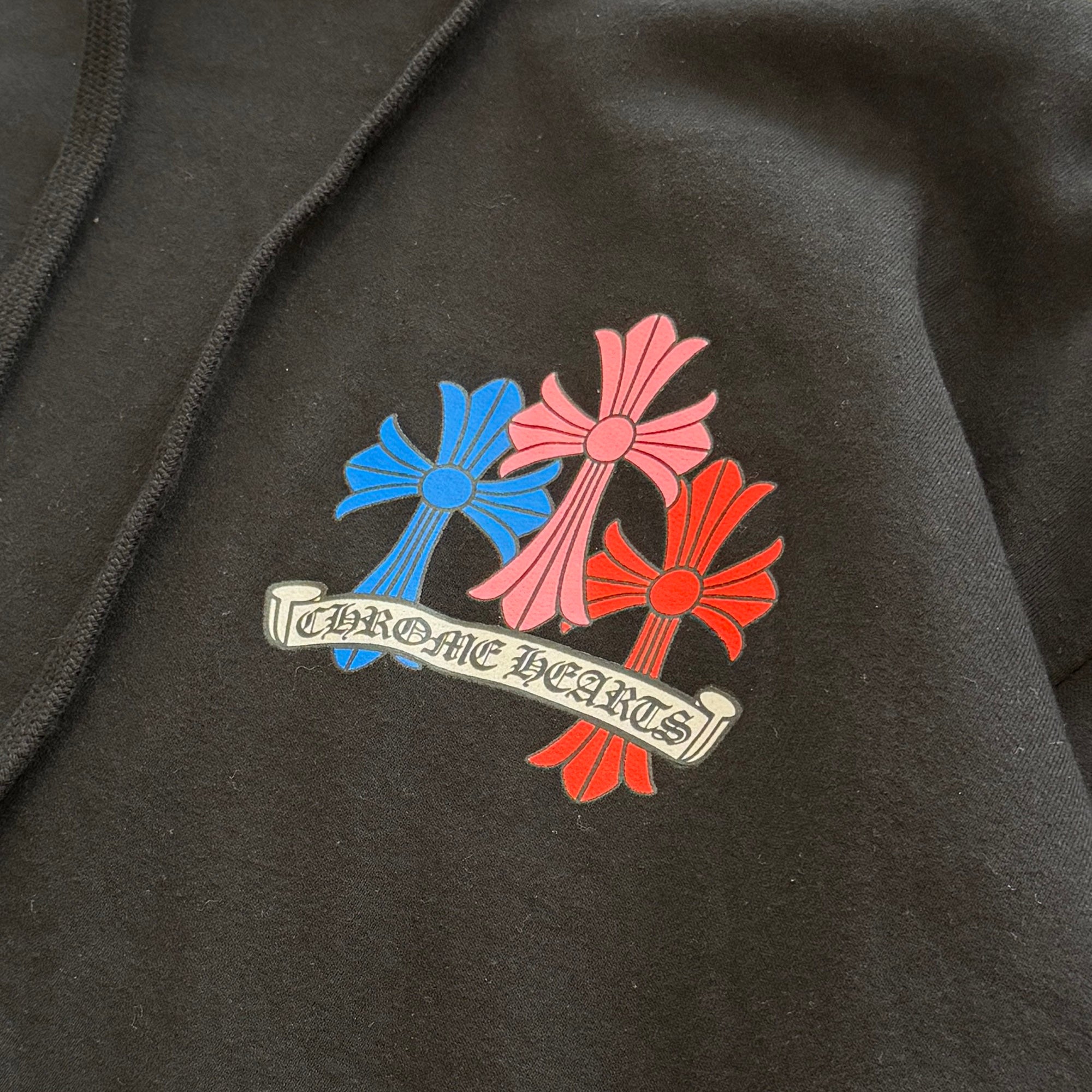 CHROME HEARTS 2021SS MLTCOL CEM CRS Pullover Hoodie Size L クロムハーツ マルチカラー セメタリークロス プルオーバー フーディ サイズL