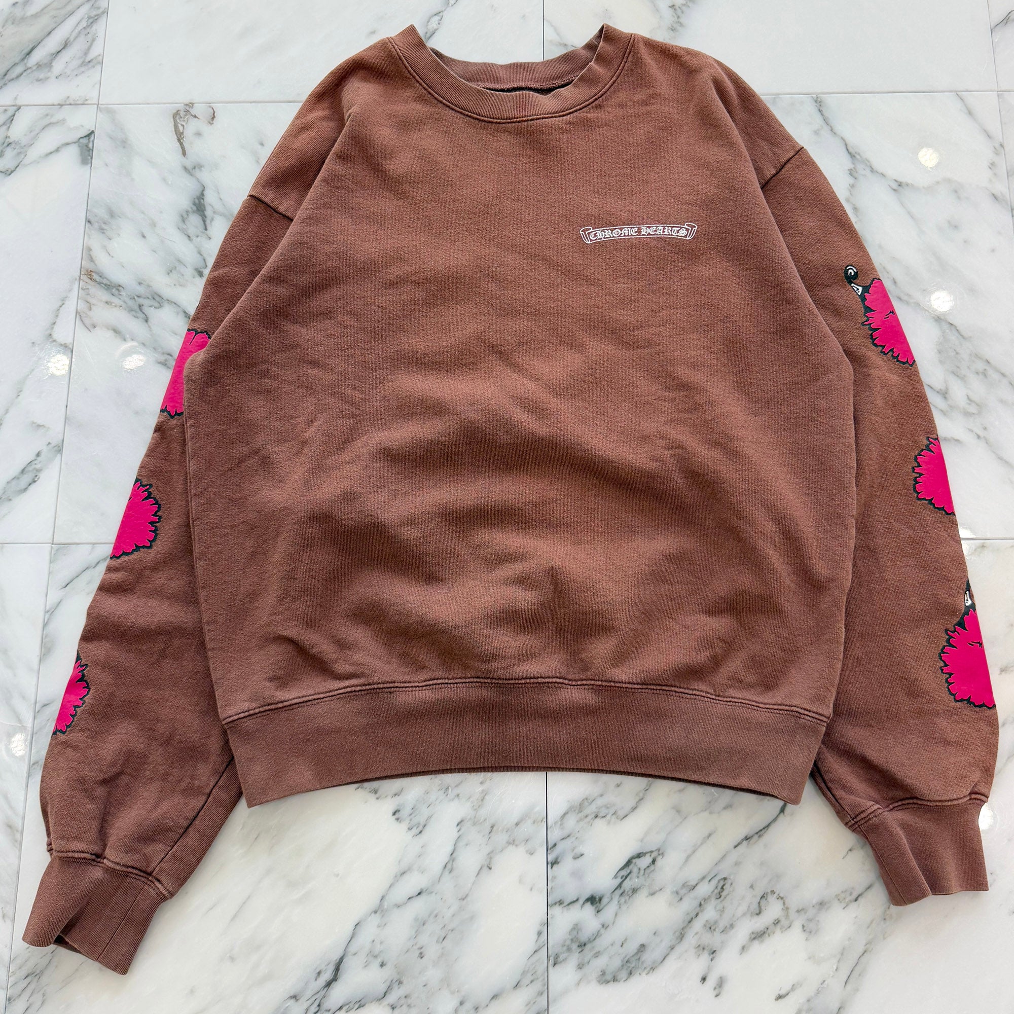 CHROME HEARTS × MATTY BOY PPO STRUCTURE Crew Neck Sweat Shirt Size M クロムハーツ × マッティボーイ PPO ストラクチャー クルーネック スウェットシャツ サイズM
