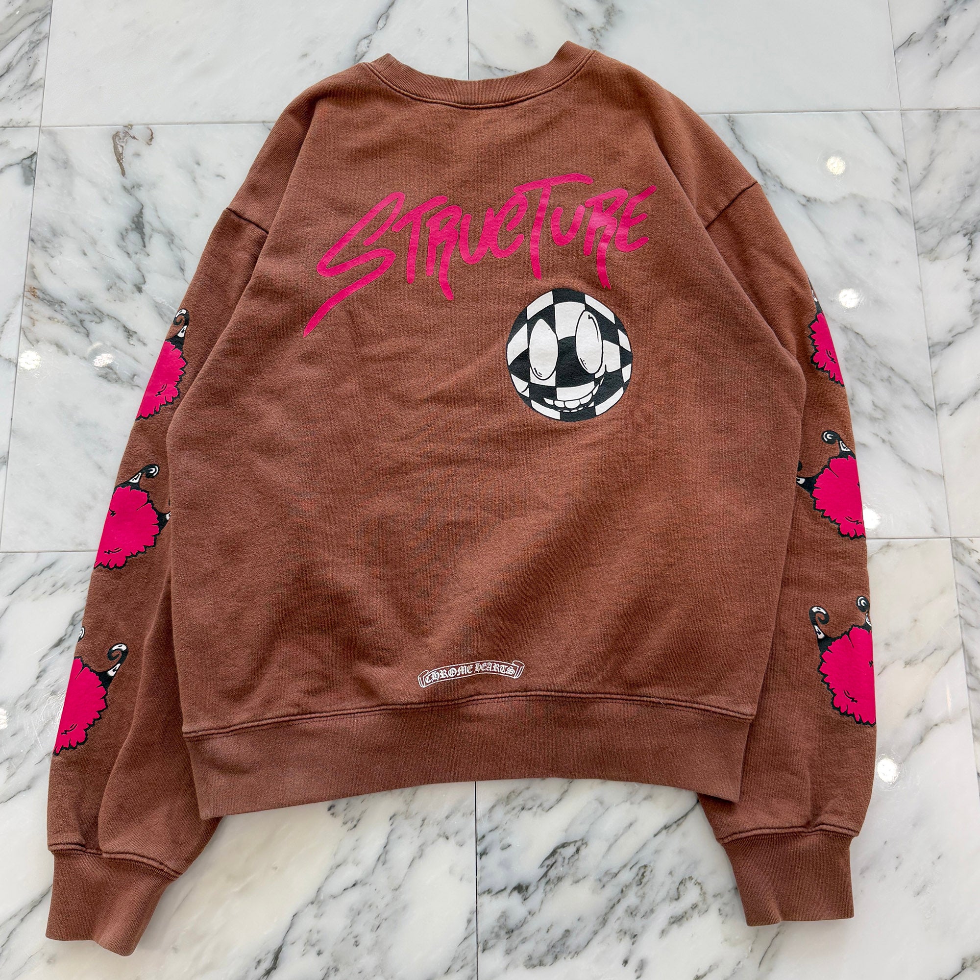 CHROME HEARTS × MATTY BOY PPO STRUCTURE Crew Neck Sweat Shirt Size M クロムハーツ × マッティボーイ PPO ストラクチャー クルーネック スウェットシャツ サイズM