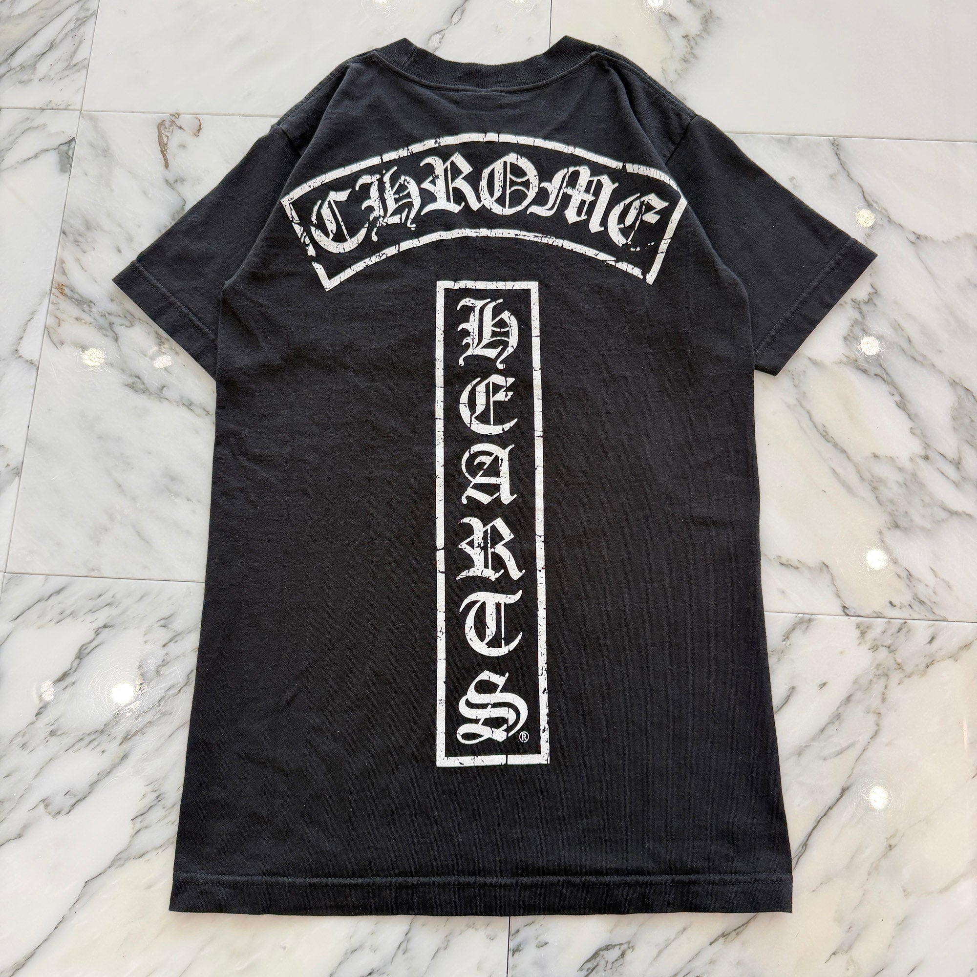 CHROME HEARTS Back T Bar Logo Side Star Tee Size S クロムハーツ バック Tバー ロゴ サイドスター Tシャツ サイズS