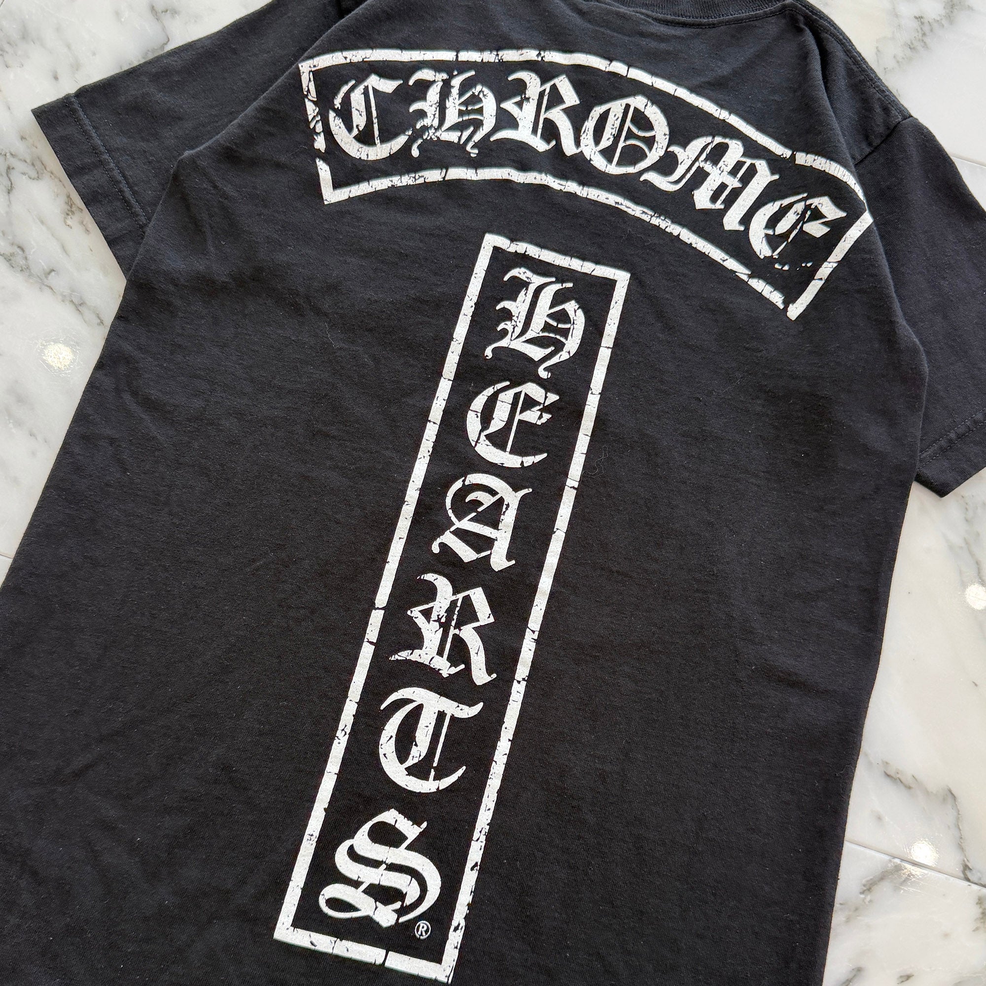 CHROME HEARTS Back T Bar Logo Side Star Tee Size S クロムハーツ バック Tバー ロゴ サイドスター Tシャツ サイズS