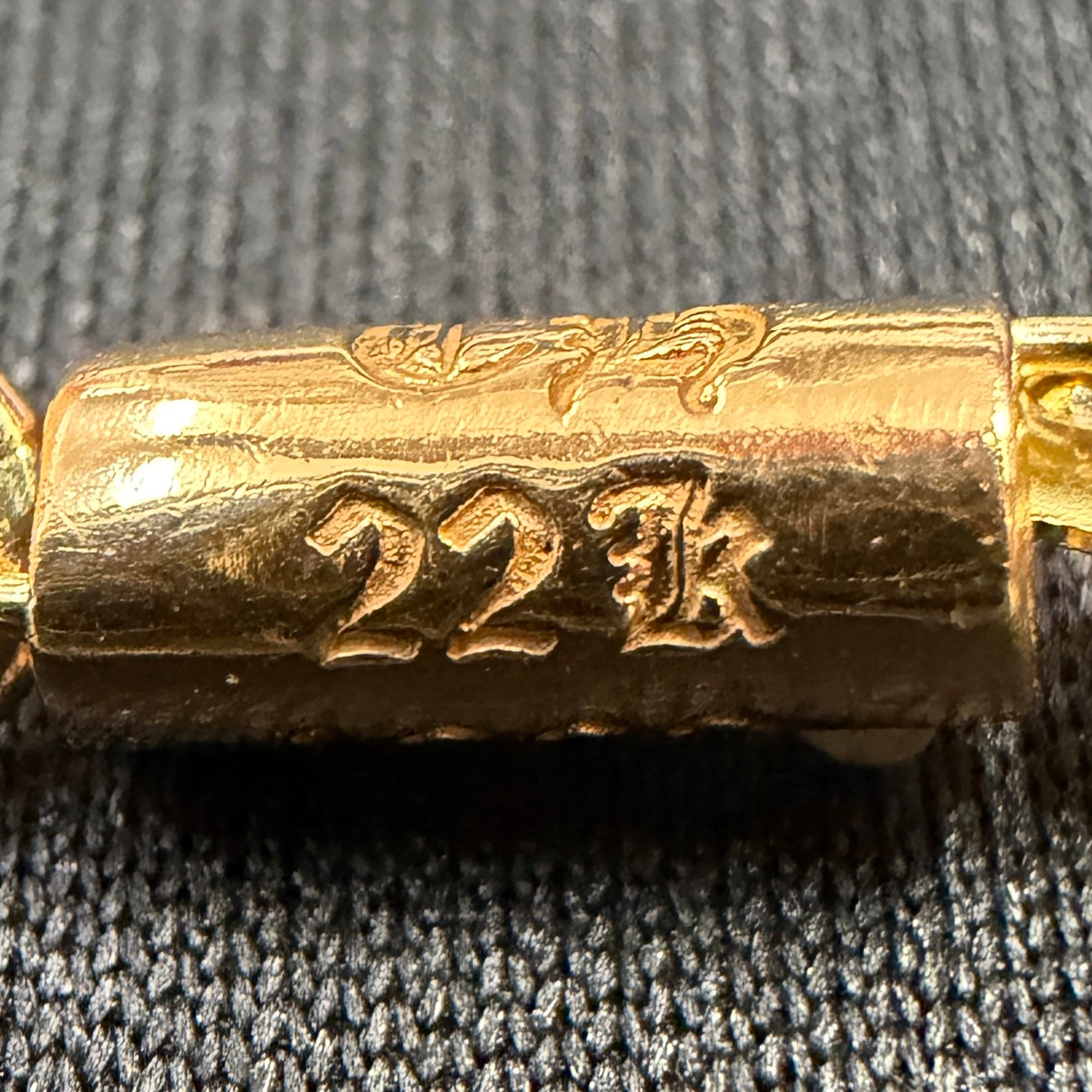 CHROME HEARTS 22K CH Cross Baby Fat Paper Chain Size 24 Inch クロムハーツ 22K CHクロス ベイビーファット ペーパー チェーン サイズ 24インチ