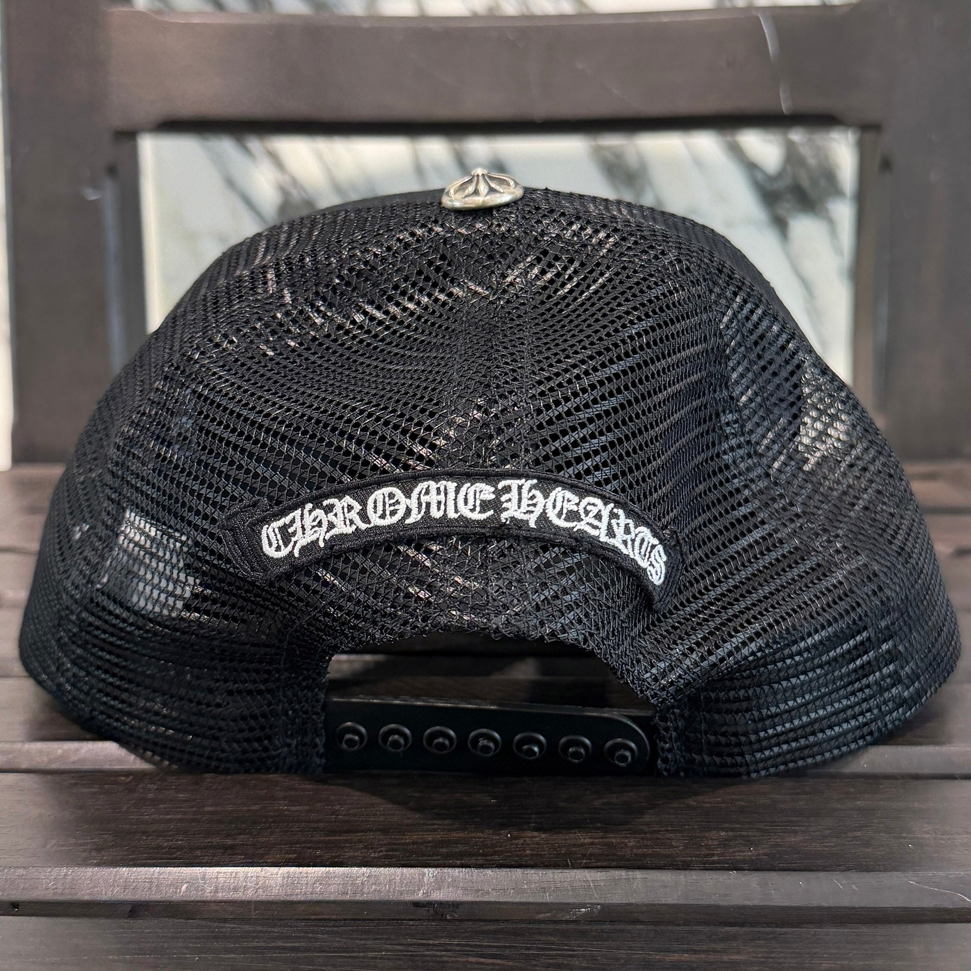 CHROME HEARTS Camo Triple Cross Leather Patch Trucker Cap ONE SIZE (51-61) クロムハーツ カモ トリプルクロス レザーパッチ トラッカーキャップ サイズONE SIZE (51-61)