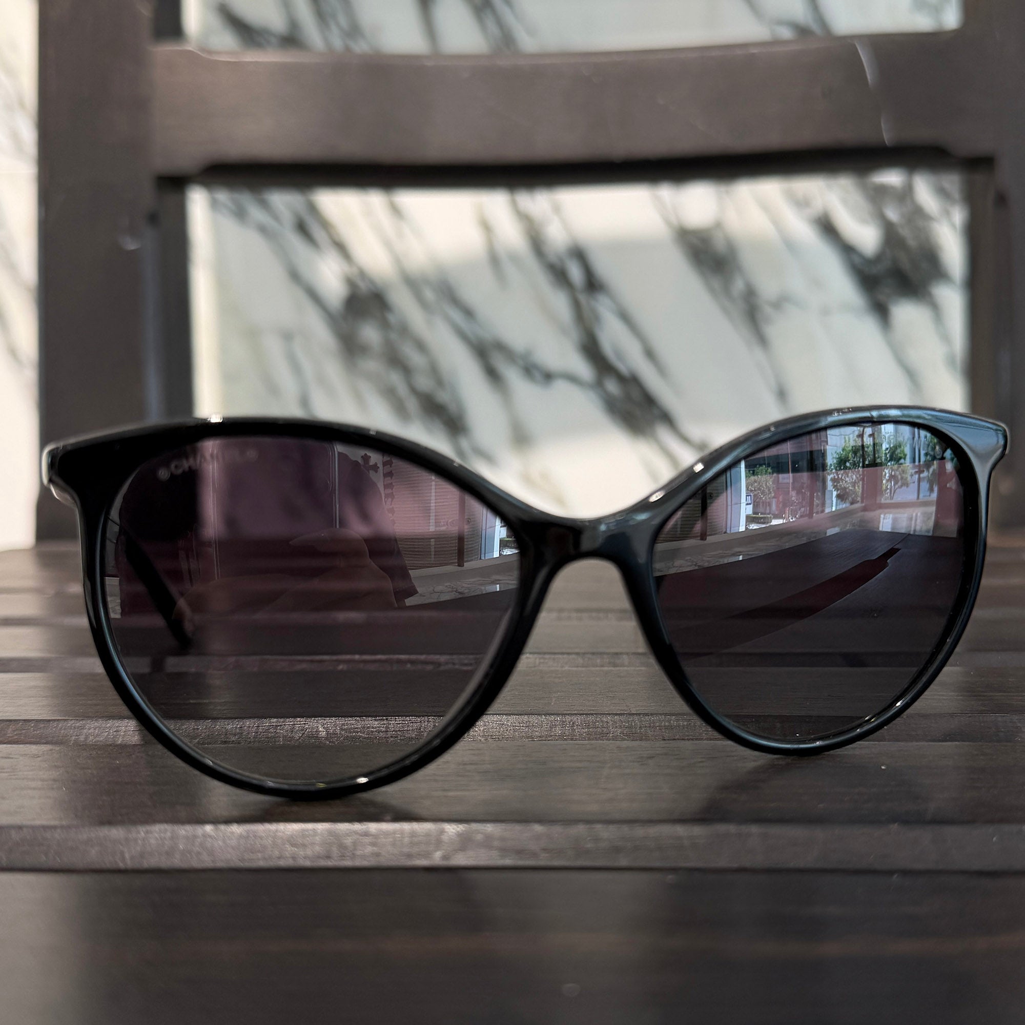 CHANEL Coco Mark Cat Eye Sunglasses CH5448A Size 54□17 140 シャネル ココマーク キャットアイ サングラス サイズ54□17 140