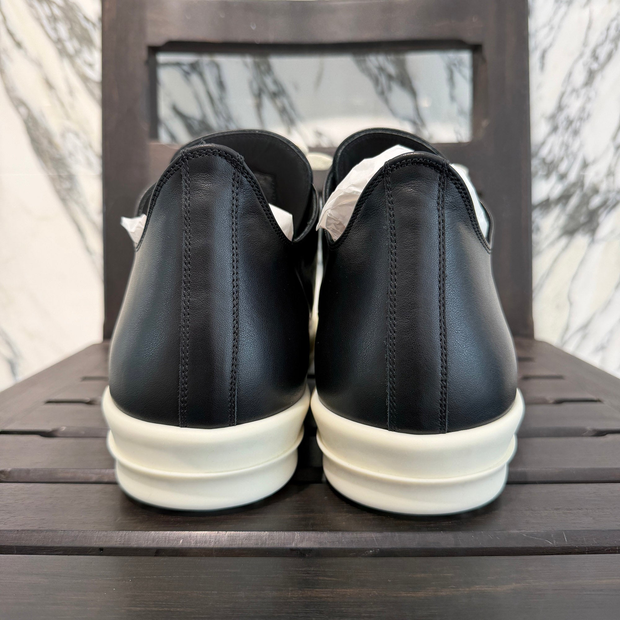 Rick Owens "LOW SNEAKS" Leather Sneakers RU02F4891LCO Size 48.0 (約32.0cm〜33.0cm) リックオウエンス "ロースニークス" レザースニーカー サイズ48.0 (約32.0cm〜33.0cm)