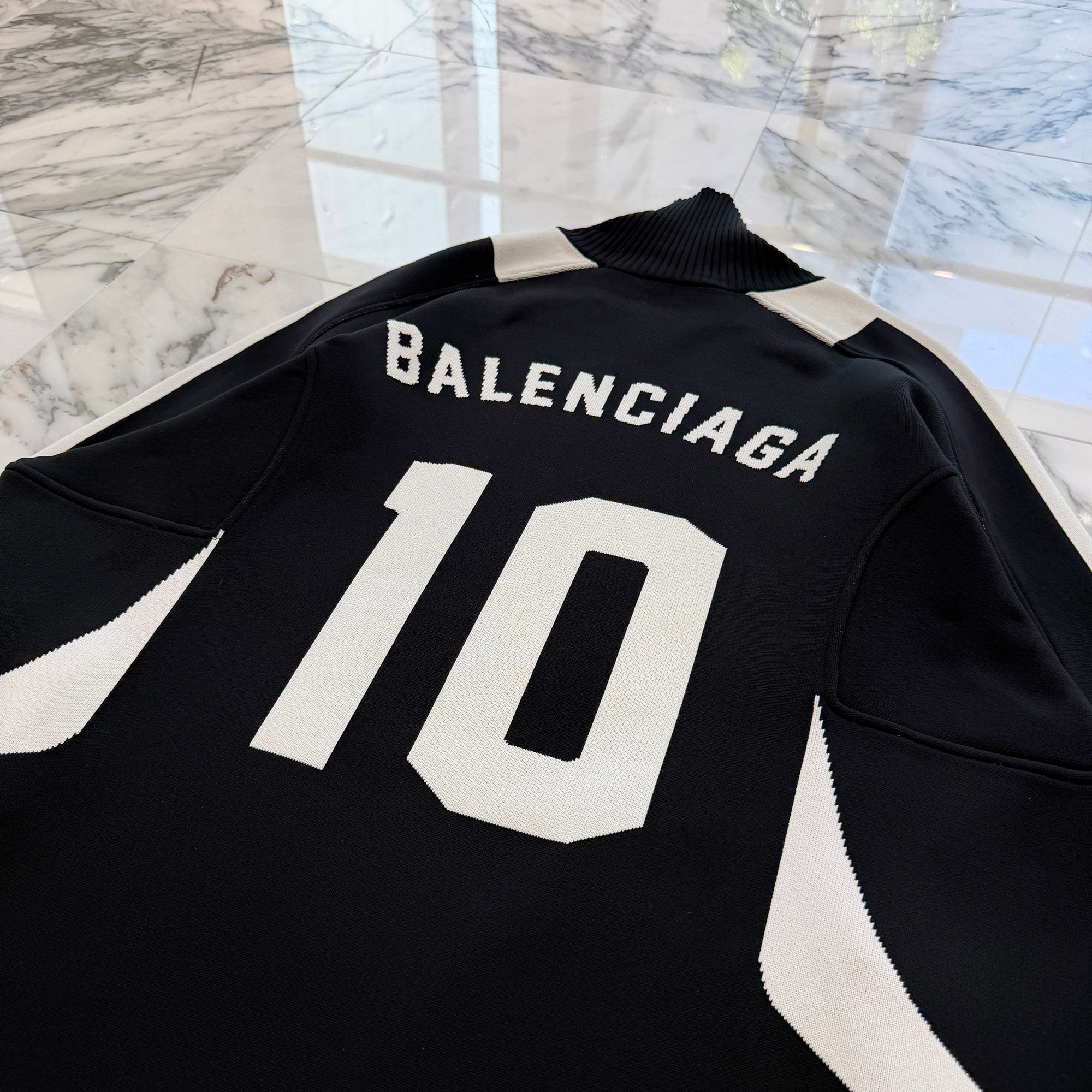 BALENCIAGA 2020AW Football Logo Turtleneck Knit 641796 T6182 Size XS バレンシアガ フットボールロゴ タートルネックニット サイズXS