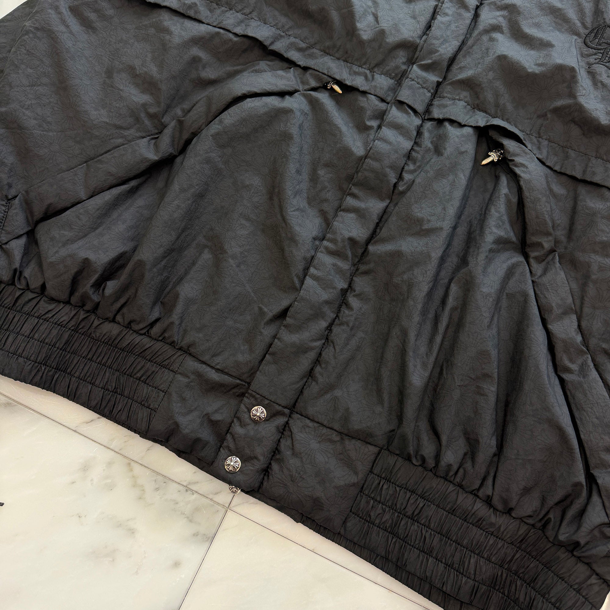 CHROME HEARTS CH Logo Embroidery U Match Point Nylon Jacket Size XL クロムハーツ CHロゴ刺繍 Uマッチポイント ナイロンジャケット サイズXL