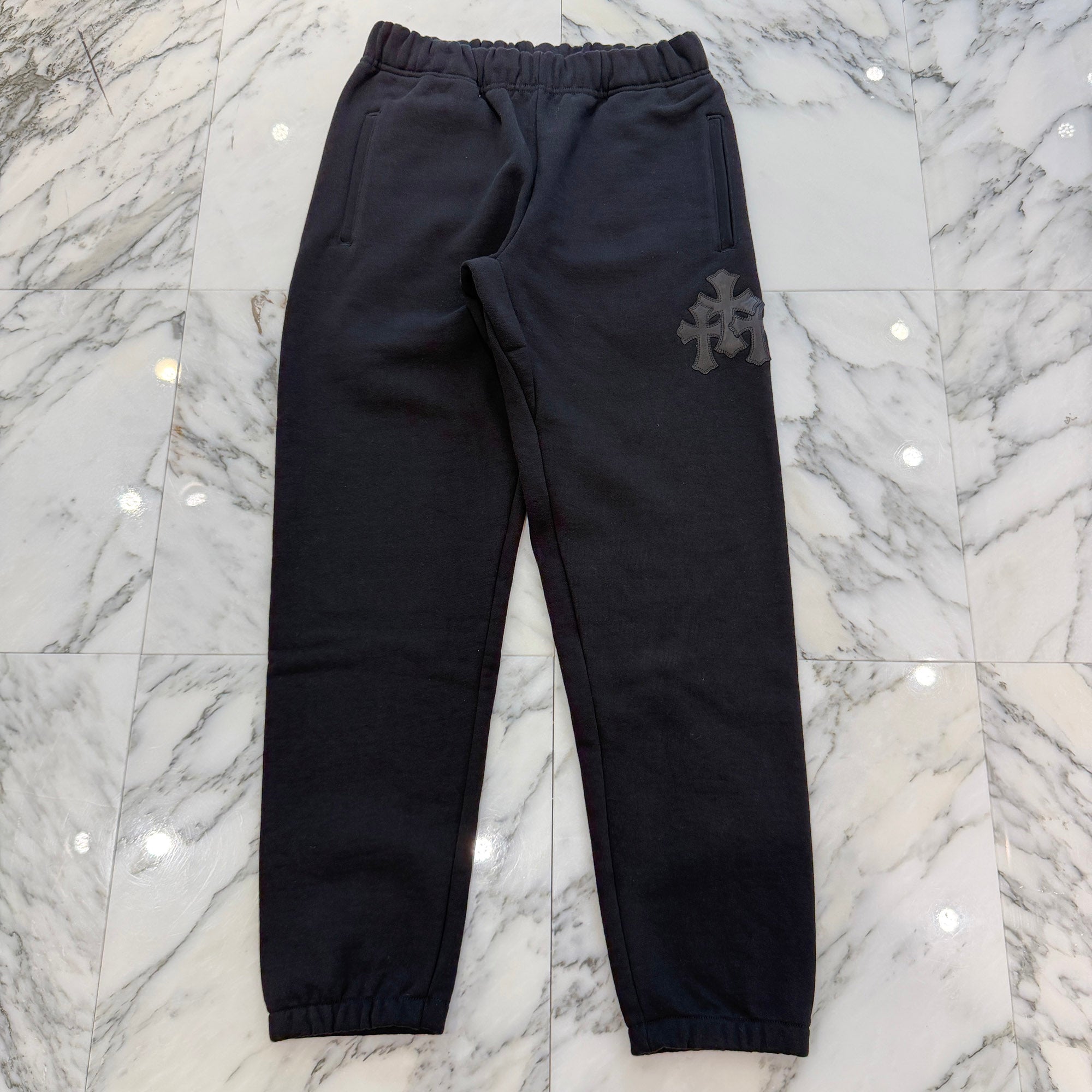 CHROME HEARTS Y NOT 3 Cemetery Cross Patch Sweat Pants Size M クロムハーツ ワイノット 3セメタリークロスパッチ スウェットパンツ サイズM