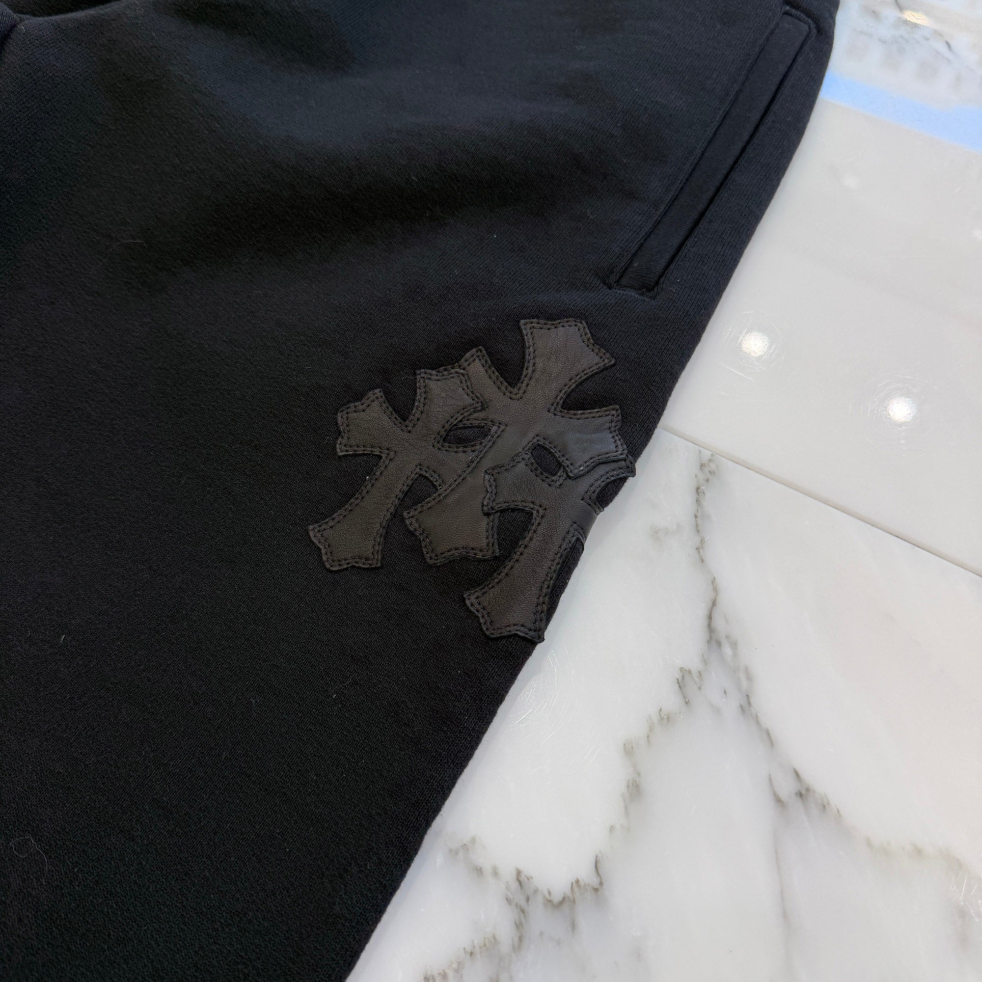 CHROME HEARTS Y NOT 3 Cemetery Cross Patch Sweat Pants Size M クロムハーツ ワイノット 3セメタリークロスパッチ スウェットパンツ サイズM