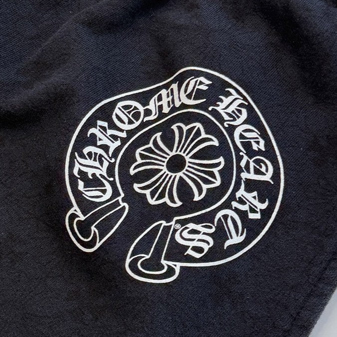 CHROME HEARTS CH Plus Horseshoe Fuck You Logo Sweat Long Pants Size L クロムハーツ CHプラス総柄 ホースシュー ファックユー ロゴ スウェットロングパンツ サイズL