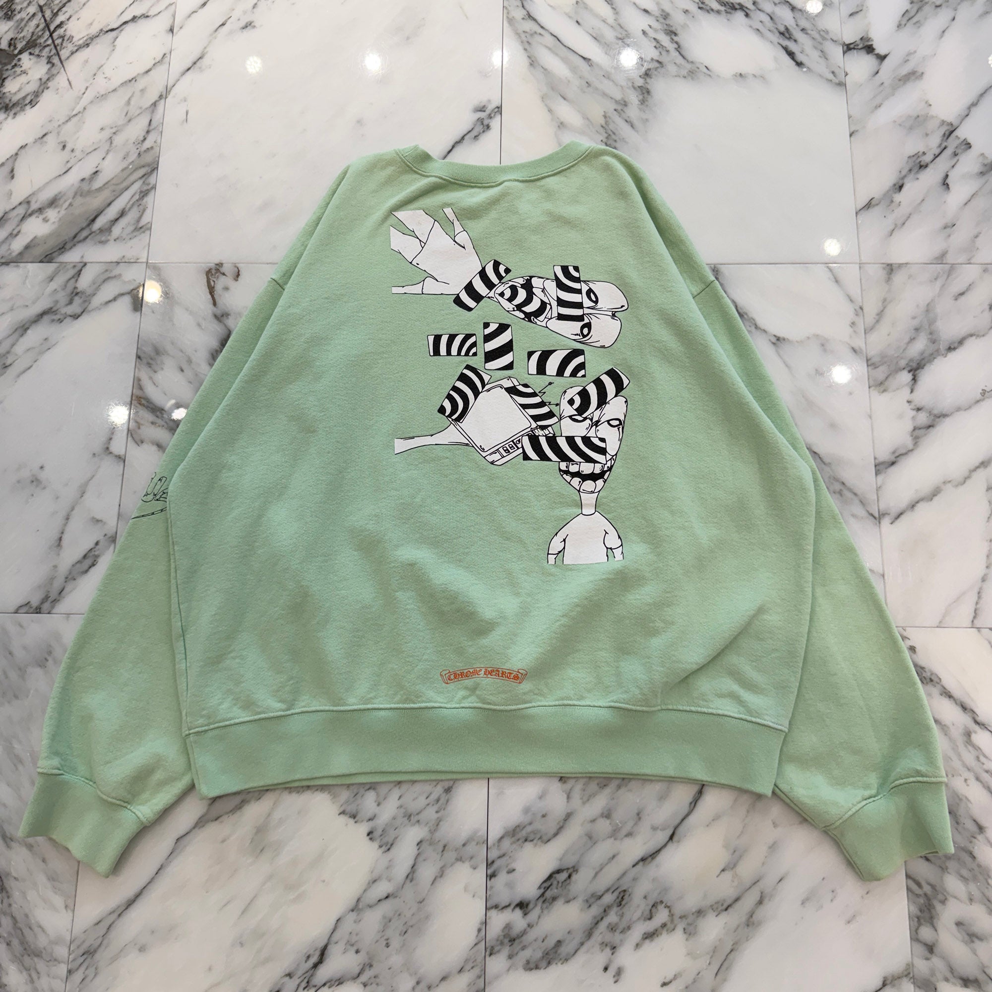 CHROME HEARTS × MATTY BOY PPO SEAFORM GRN Sweat Shirt Size XL クロムハーツ × マッティボーイ PPO シーフォーム スウェットシャツ サイズ XL