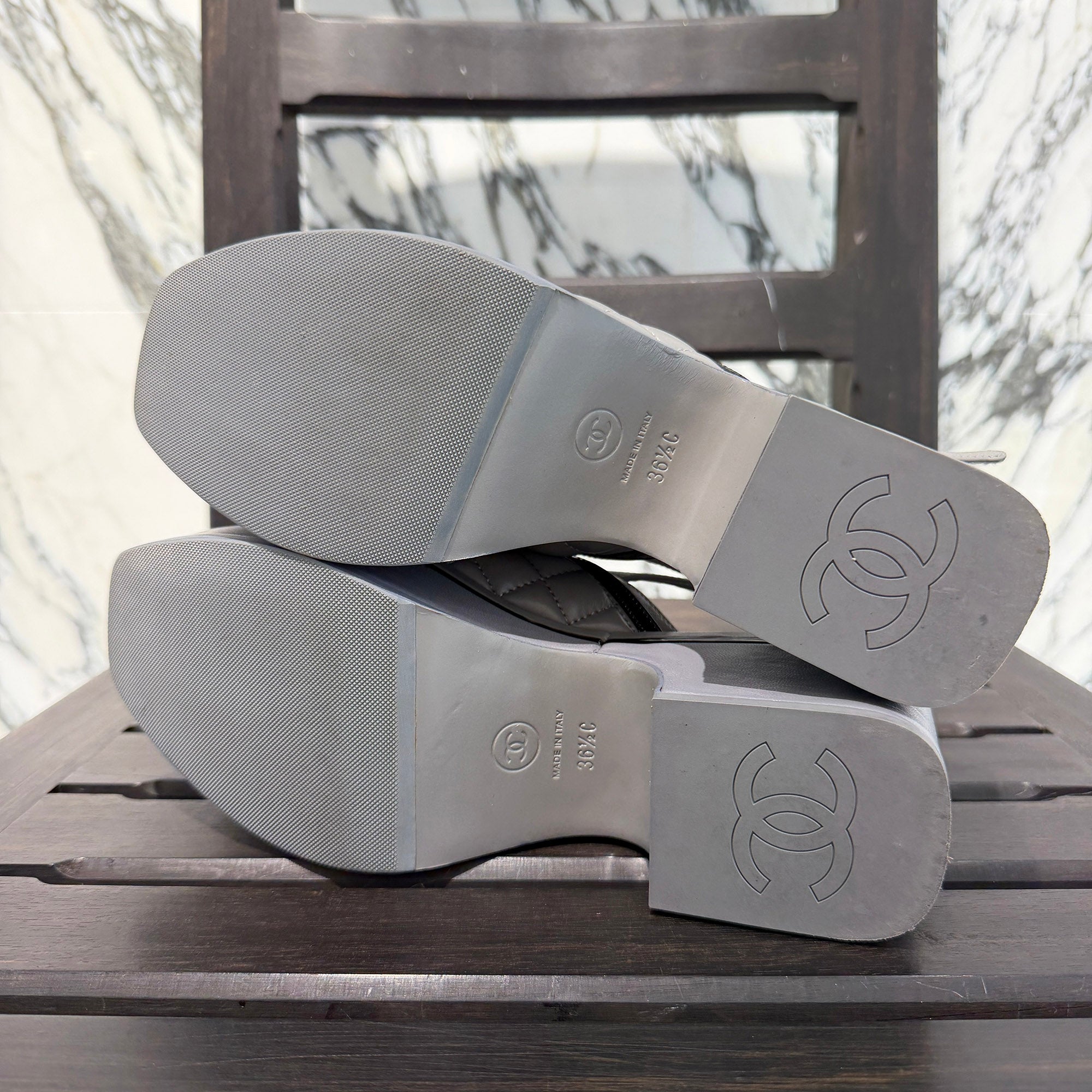 CHANEL 2023SS 23A Matelassé CC Logo Platform Sandals G45009 Size 36 1/2C (約23.5cm) シャネル 23A マトラッセ ココマーク プラットフォーム サンダル サイズ36 1/2C (約23.5cm)