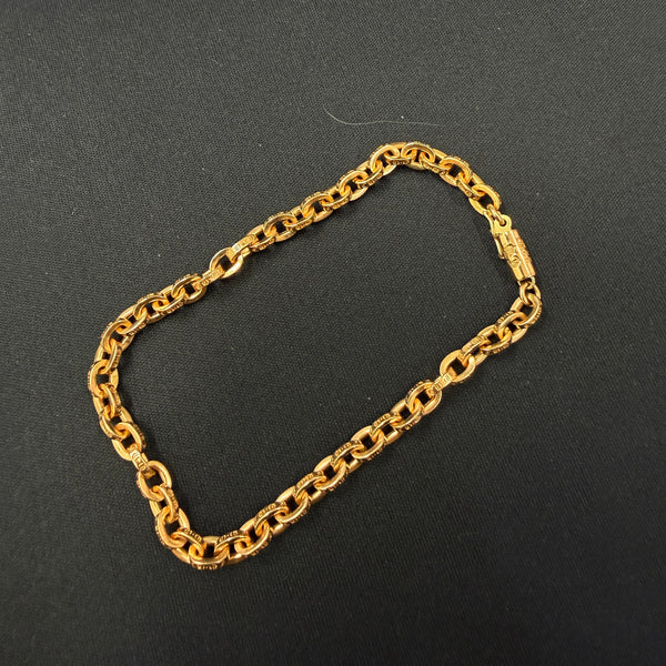CHROME HEARTS 22K PAPER CHAIN BRACELET Size 8 Inch クロムハーツ 22K ペーパー チェーン ブレスレット サイズ8インチ
