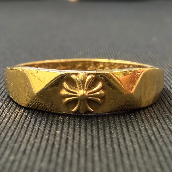 CHROME HEARTS 22K Bubble Gum Pyramid Plus Ring Size 11号 クロムハーツ 22K バブルガム ピラミッド プラス リング サイズ11号