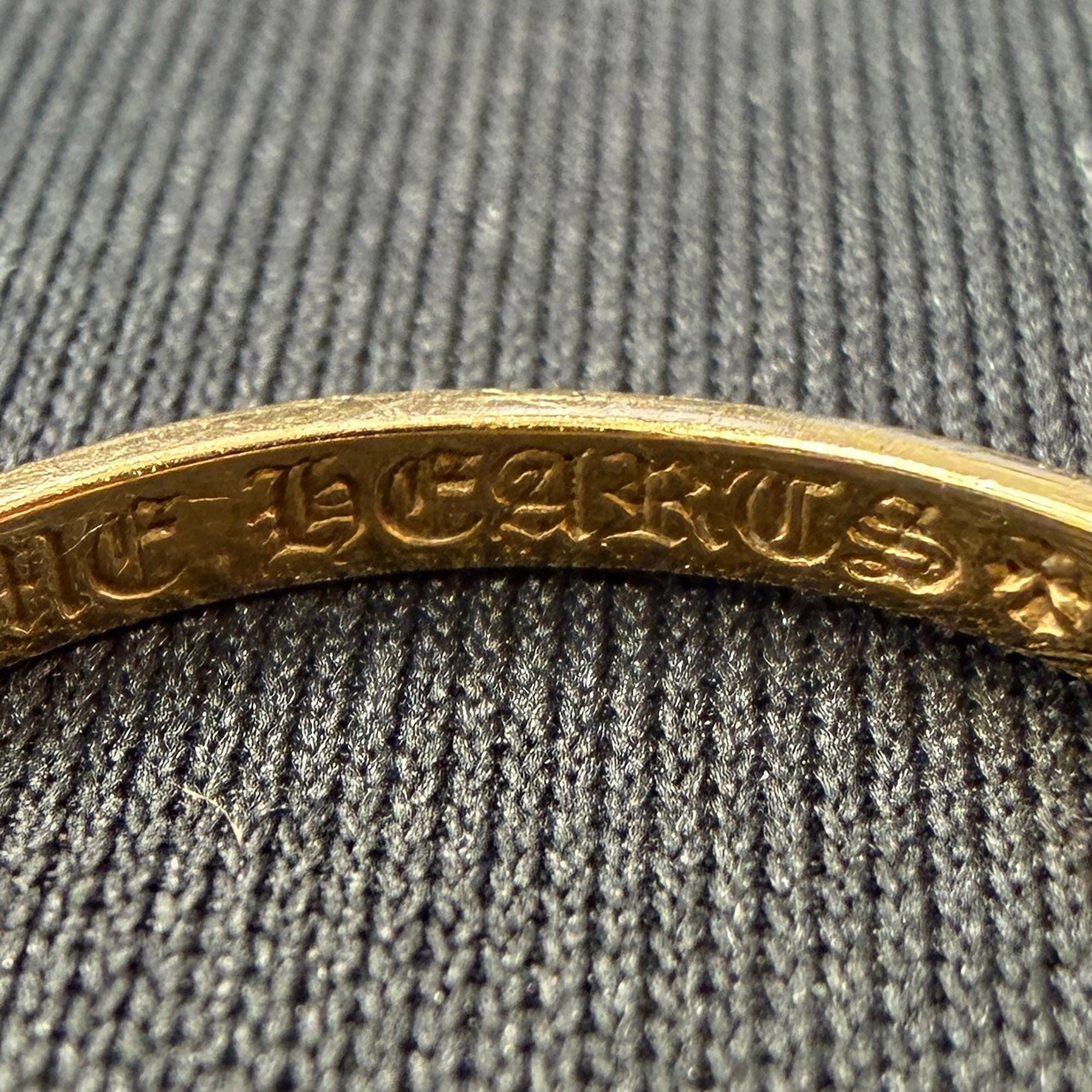 CHROME HEARTS 22K Bubble Gum Pyramid Plus Ring Size 11号 クロムハーツ 22K バブルガム ピラミッド プラス リング サイズ11号