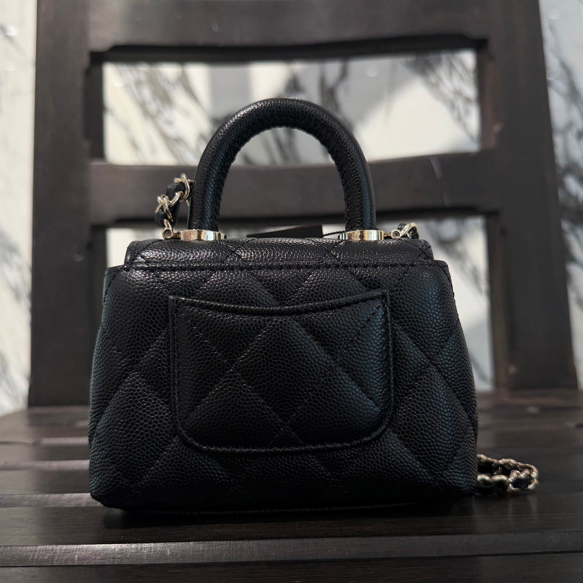 CHANEL COCO Handle Micro Leather Shoulder Bag シャネル ココハンドル マイクロ レザーショルダーバッグ