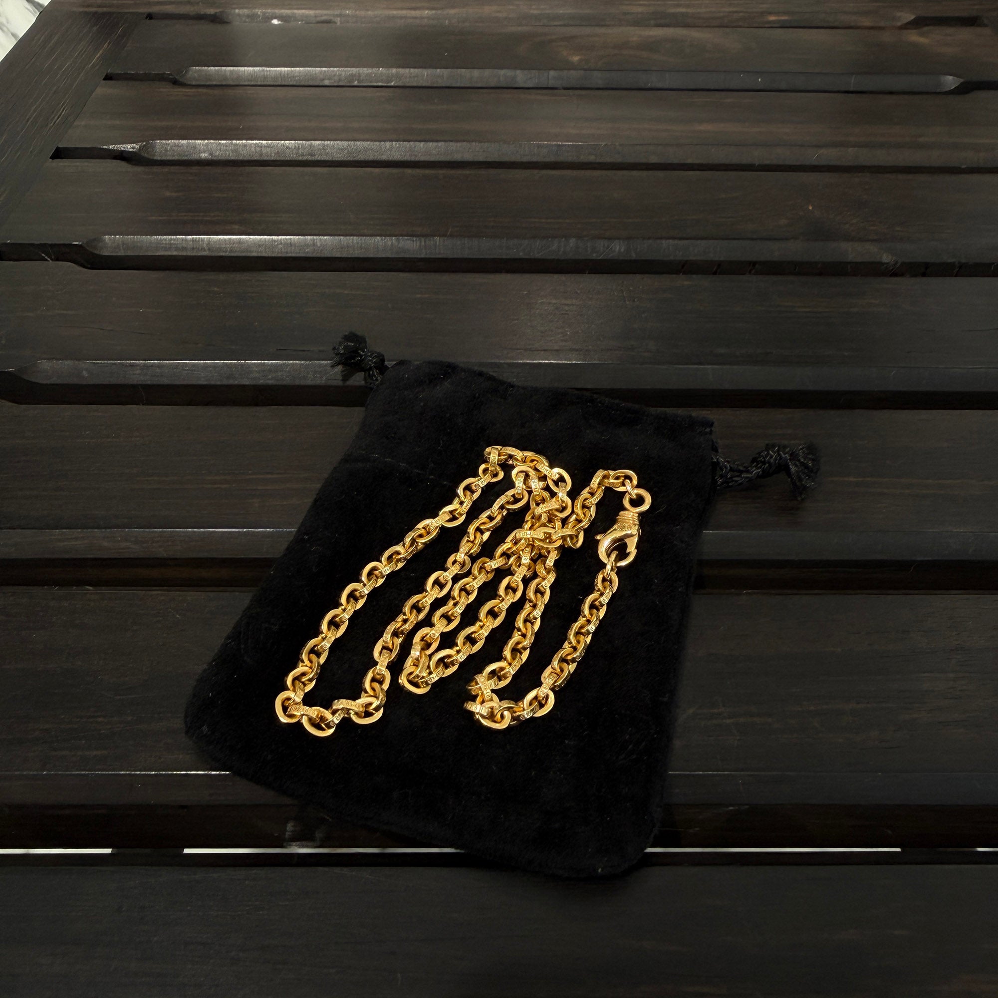 CHROME HEARTS 22K SP Paper Chain Necklace 20 Inch クロムハーツ 22K スペシャルオーダー ペーパーチェーン ネックレス 20インチ