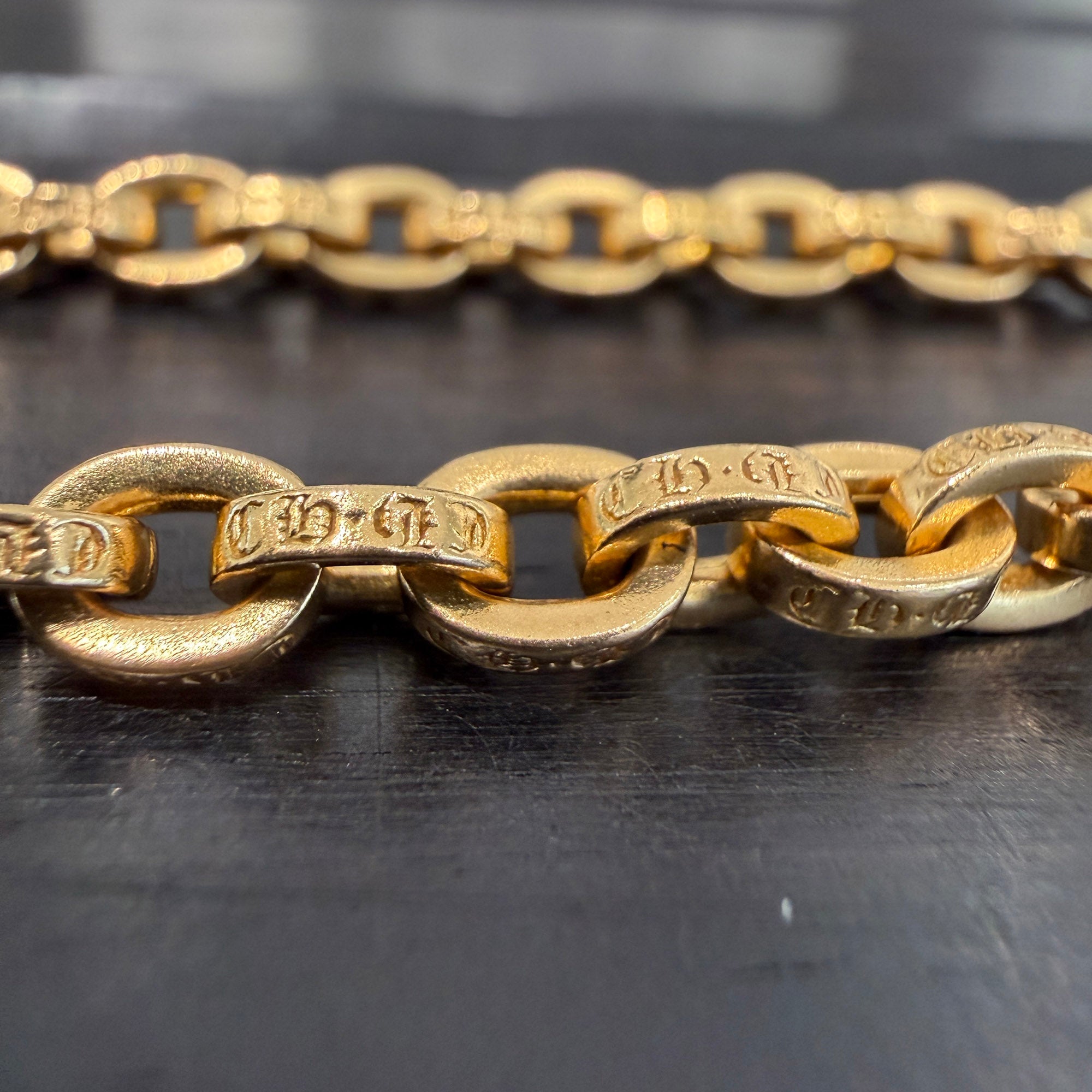 CHROME HEARTS 22K SP Paper Chain Necklace 20 Inch クロムハーツ 22K