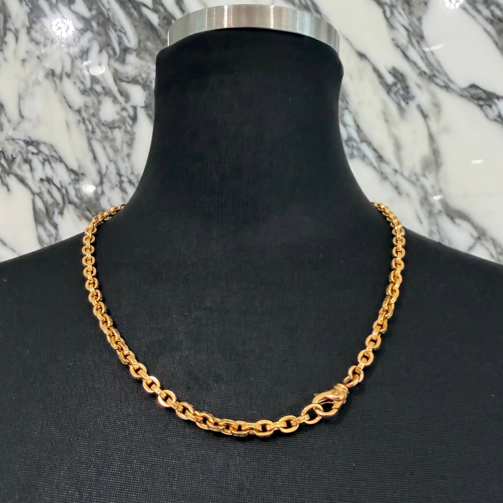 CHROME HEARTS 22K SP Paper Chain Necklace 20 Inch クロムハーツ 22K スペシャルオーダー ペーパーチェーン ネックレス 20インチ