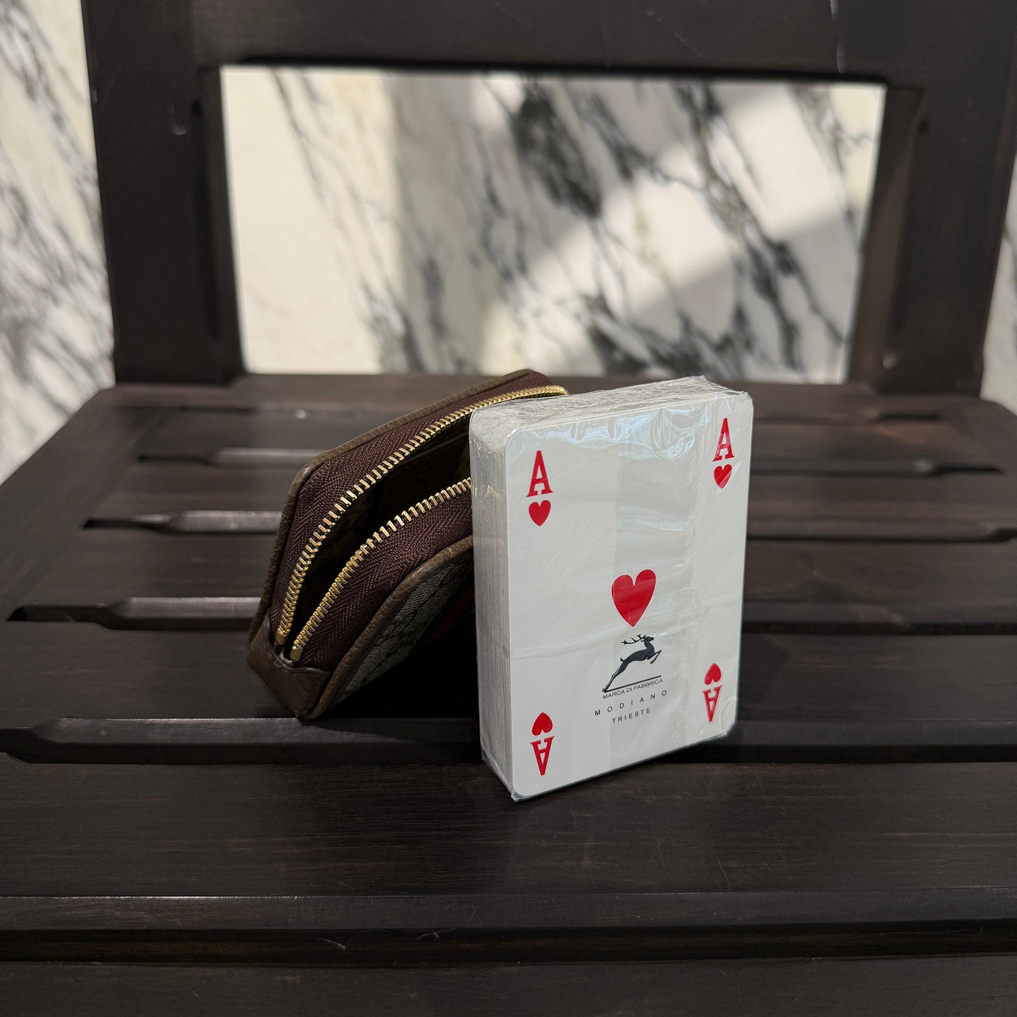GUCCI × Modiano Double G Trump Card Set 662294 グッチ×モディアーノ ダブル G トランプ カードセット