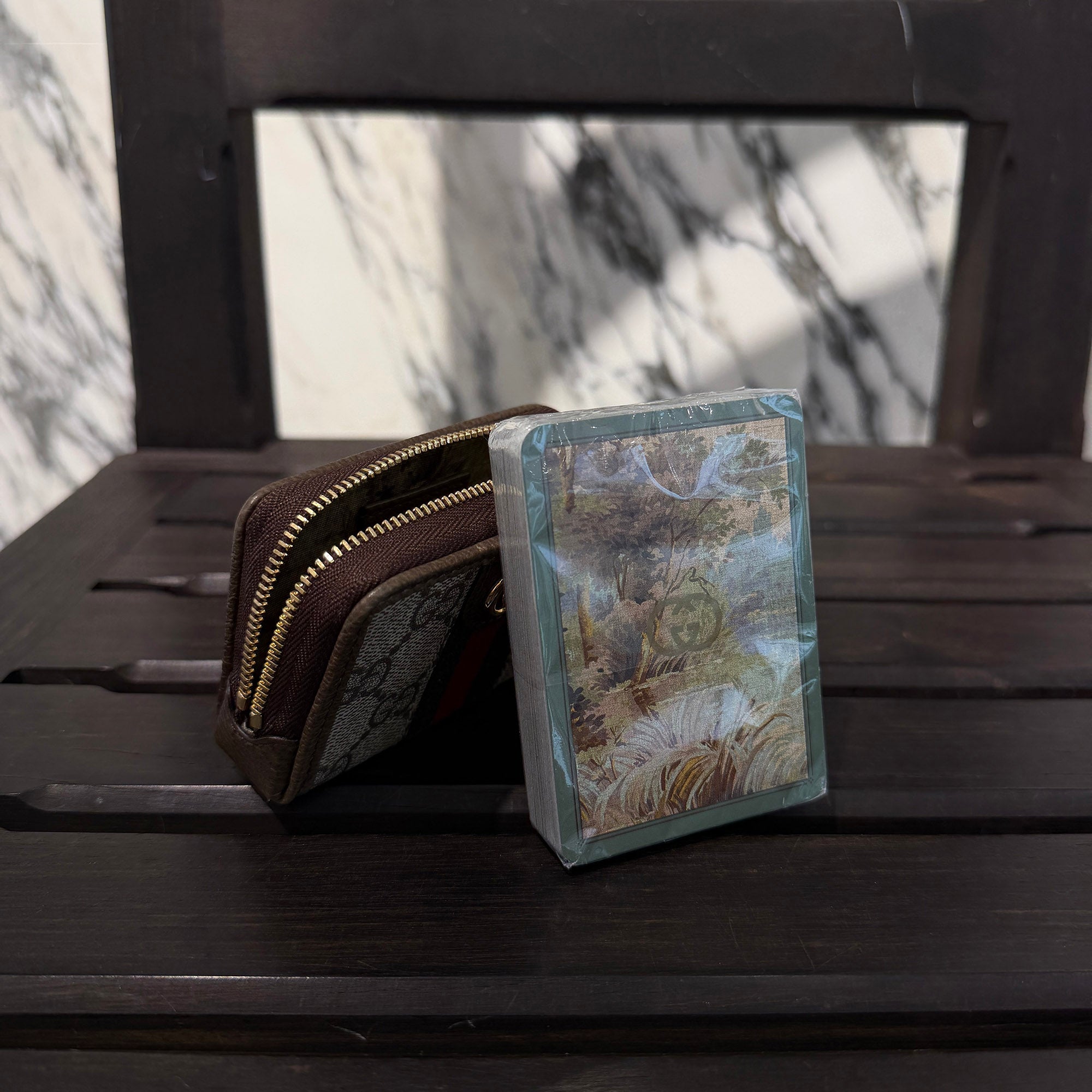 GUCCI × Modiano Double G Trump Card Set 662294 グッチ×モディアーノ ダブル G トランプ カードセット