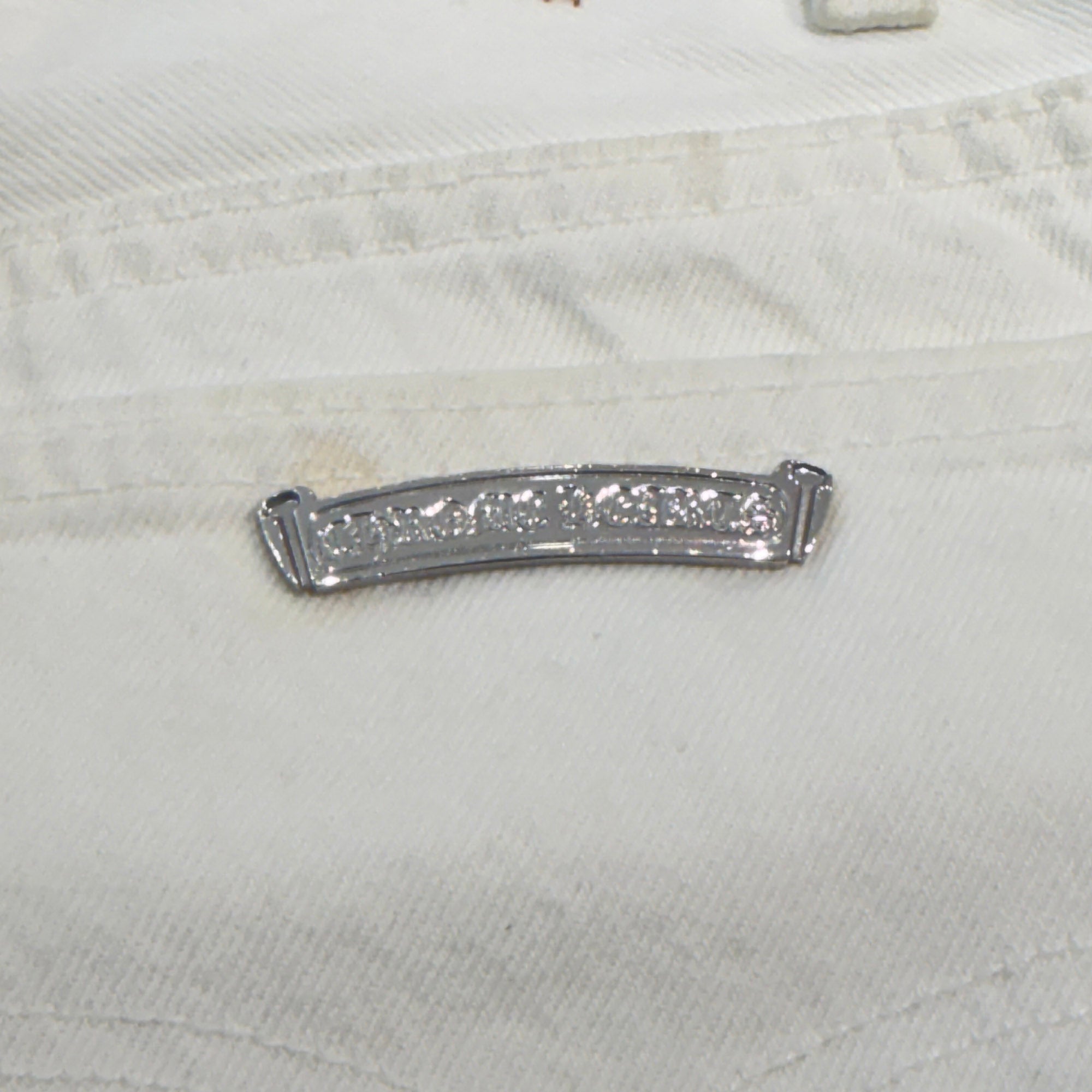 CHROME HEARTS Levi's VNTG Leopard Harako Leather Cross Patch Denim Pants Size 34 クロムハーツ リーバイス ヴィンテージ レオパード ハラコレザークロスパッチ デニムパンツ ジーンズ サイズ34