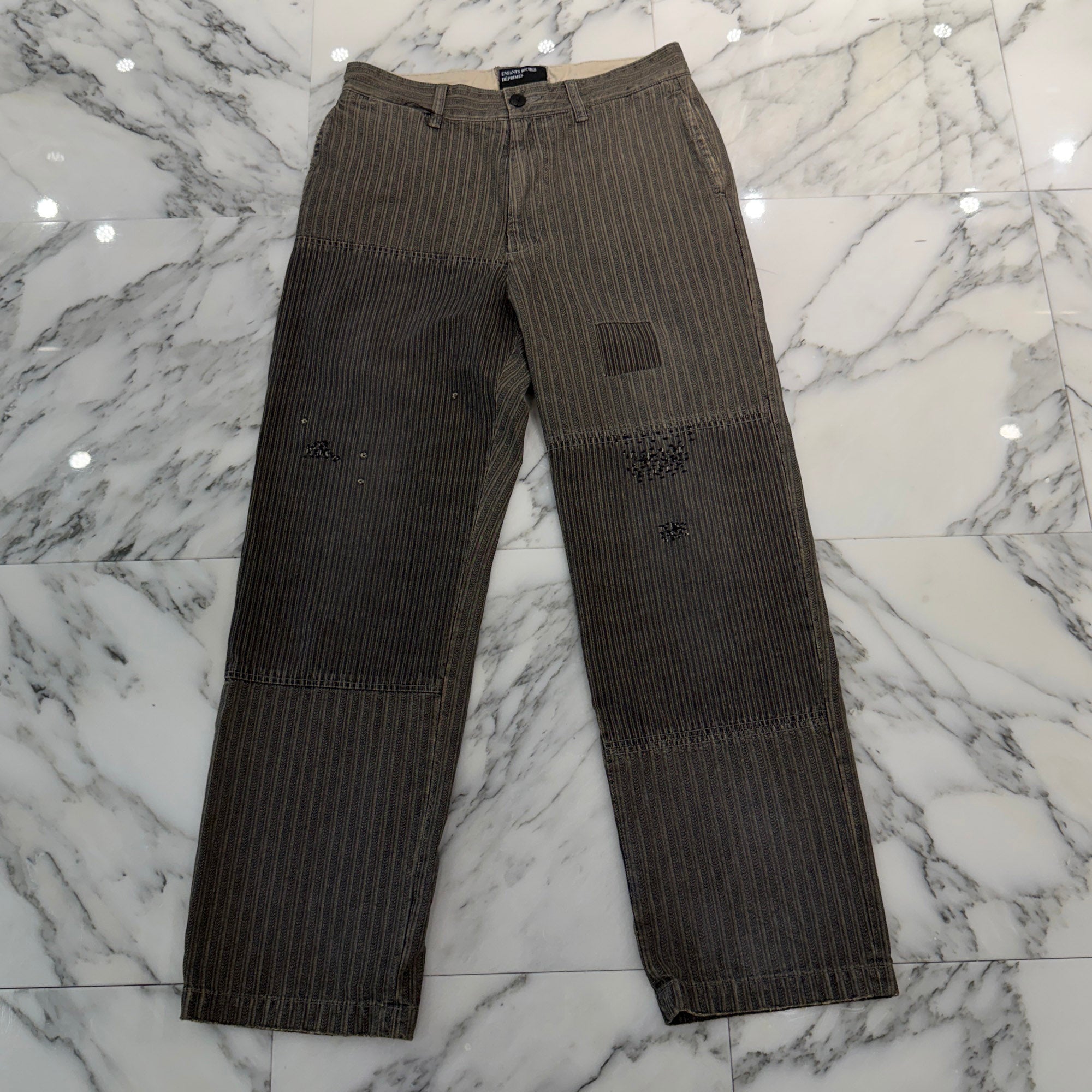 Enfants Riches Déprimés 2026SS Antique Work Stripe Pants 06-0318 Size 28 アンファン リッシュ デプリメ アンティーク ワーク ストライプ パンツ サイズ28