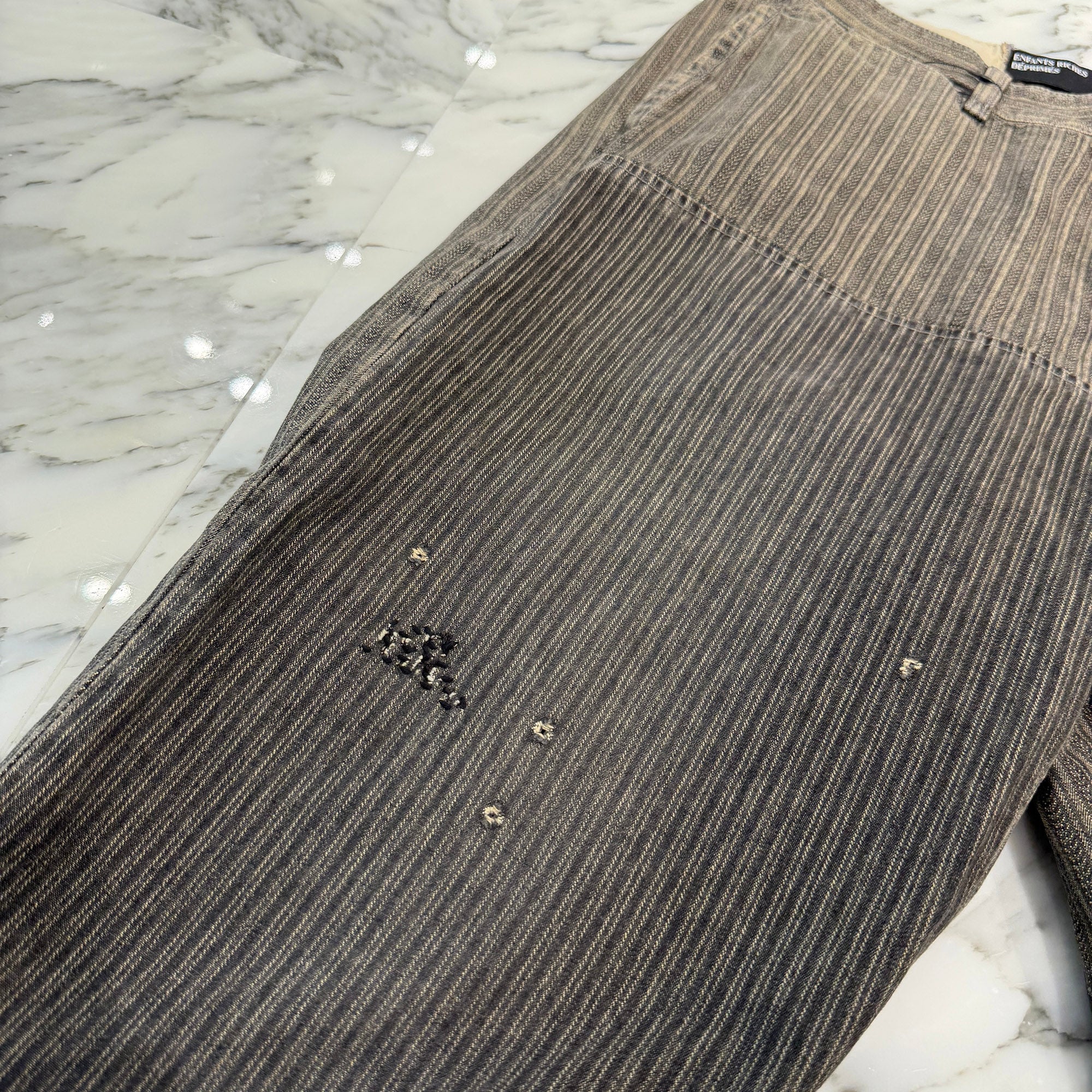 Enfants Riches Déprimés 2026SS Antique Work Stripe Pants 06-0318 Size 28 アンファン リッシュ デプリメ アンティーク ワーク ストライプ パンツ サイズ28