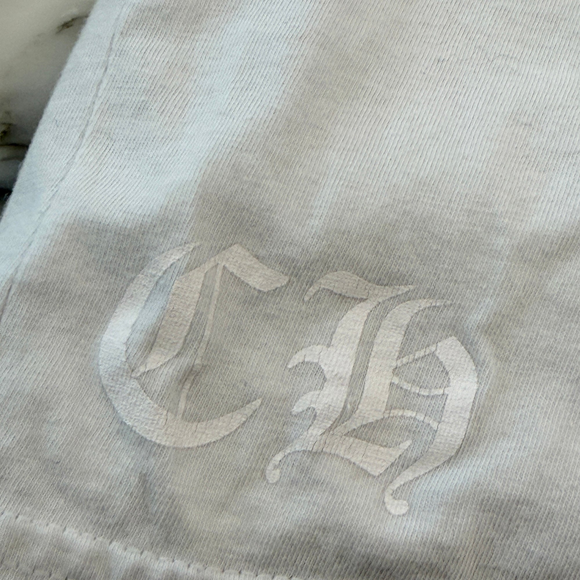 CHROME HEARTS Back Cemetery Cross Scroll Logo Long Sleeve Tee Size M クロムハーツ バック セメタリークロス スクロールロゴ ロングスリーブTシャツ サイズM