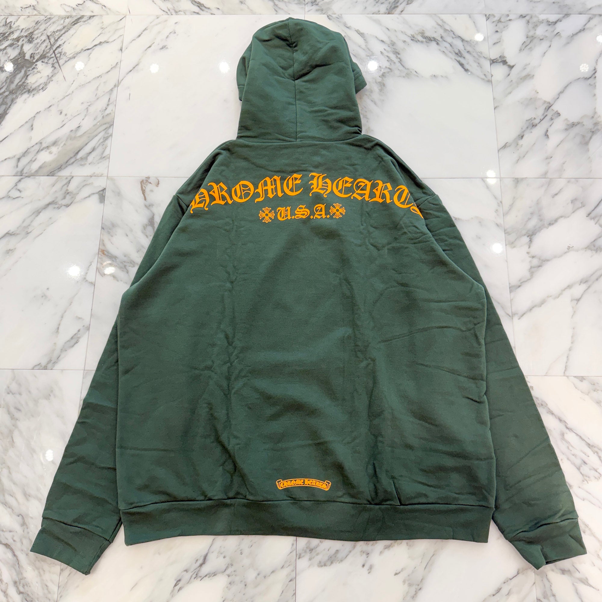 CHROME HEARTS 2025SS Online Limited Back Arch Logo USA Pullover Hoodie Size XL クロムハーツ オンライン限定 バック アーチロゴUSA プルオーバーフーディ サイズXL