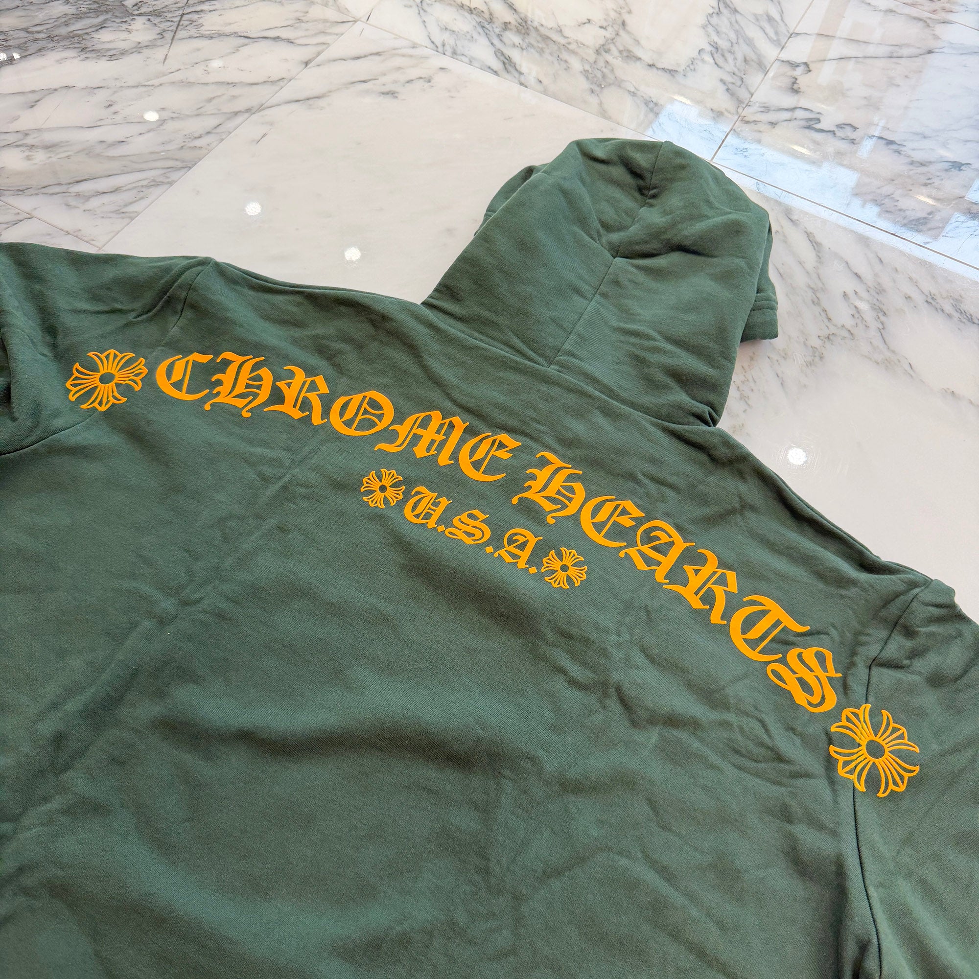 CHROME HEARTS 2025SS Online Limited Back Arch Logo USA Pullover Hoodie Size XL クロムハーツ オンライン限定 バック アーチロゴUSA プルオーバーフーディ サイズXL