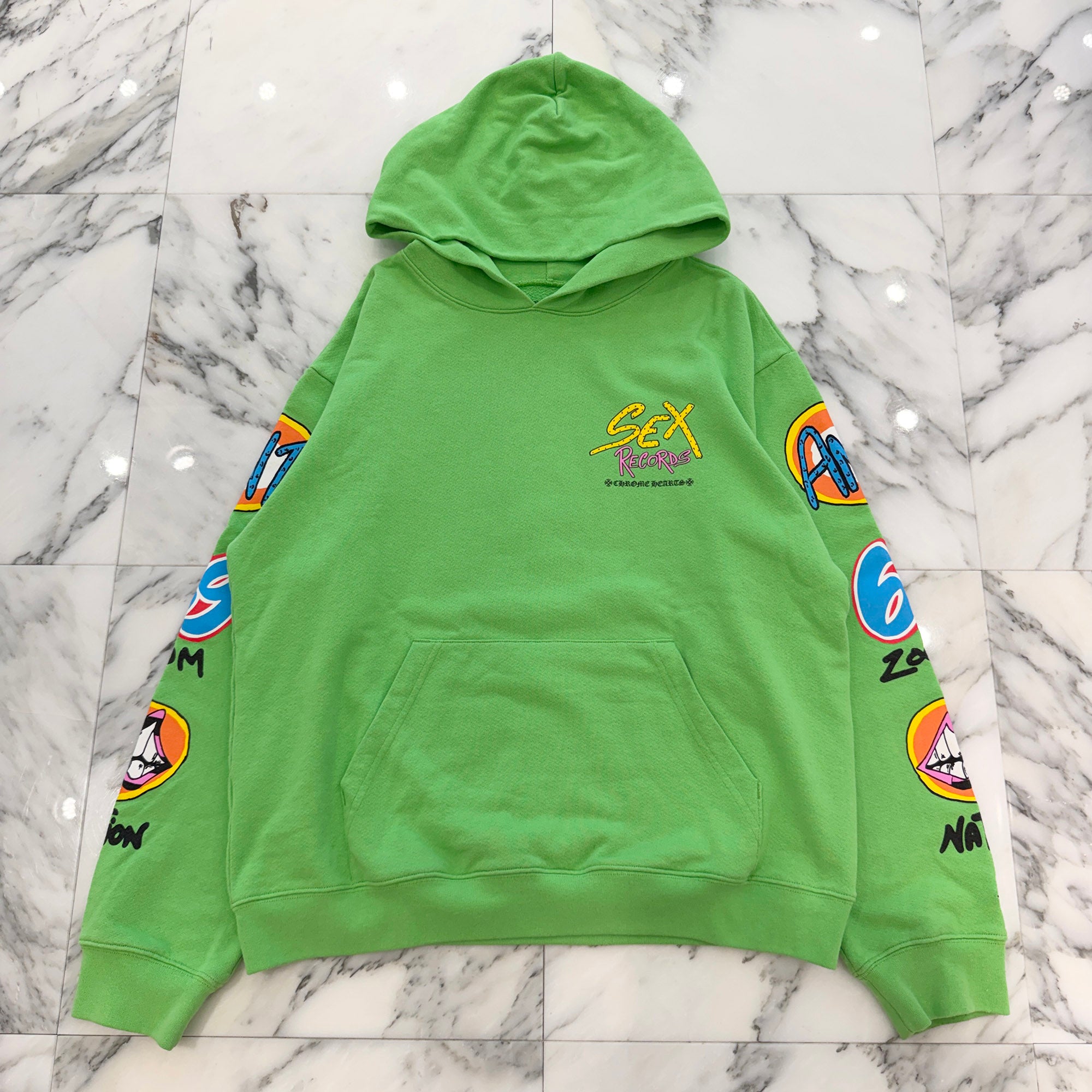 CHROME HEARTS × MATTY BOY 2021AW PPO SEXRCD Pullover Hoodie Size XL クロムハーツ × マッティボーイ セックスレコード プルオーバーフーディ サイズXL