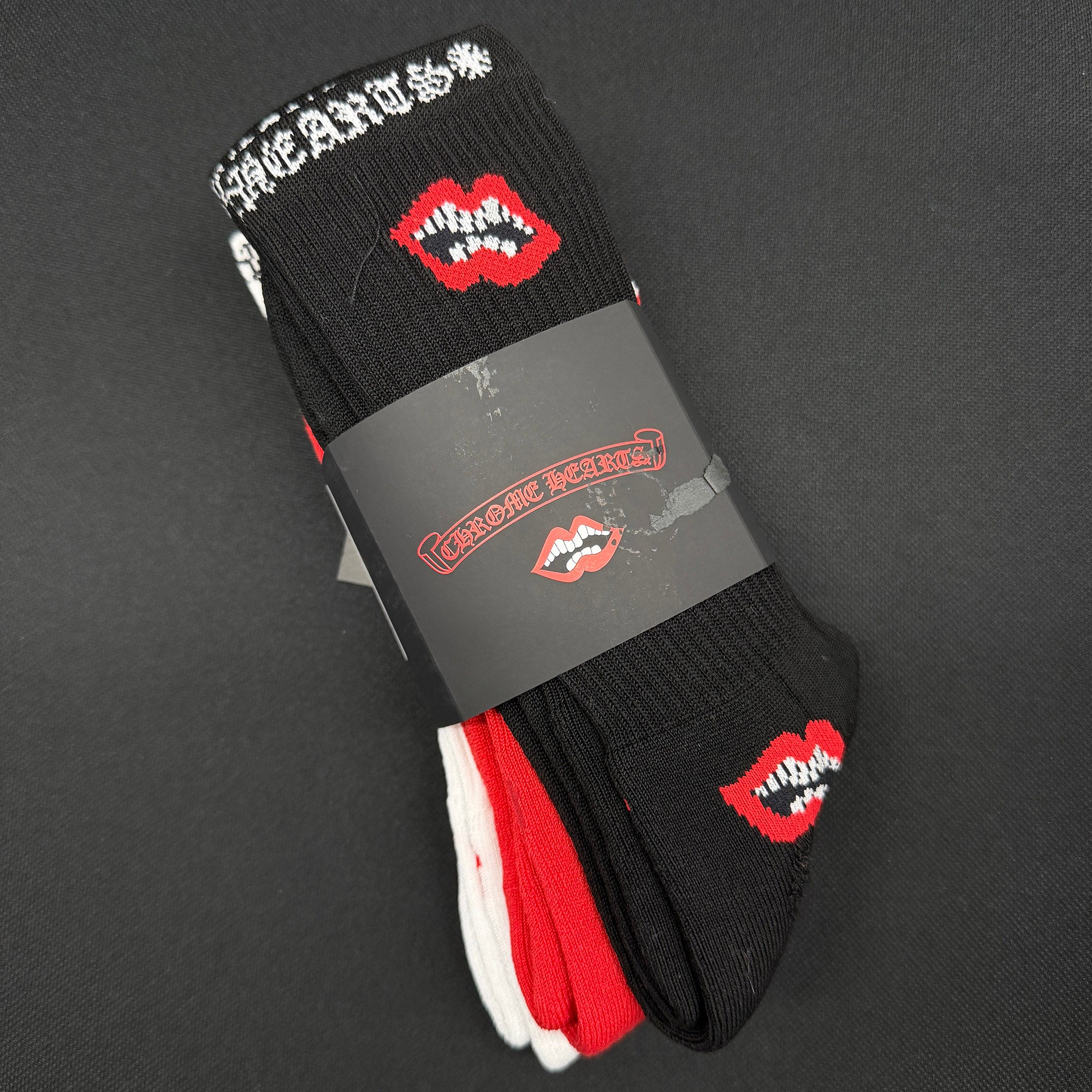 CHROME HEARTS × MATTY BOY Chomper Socks x3 Size L (JP27-30) クロムハーツ × マッティボーイ チョンパー ソックス 靴下 サイズL (JP27-30)