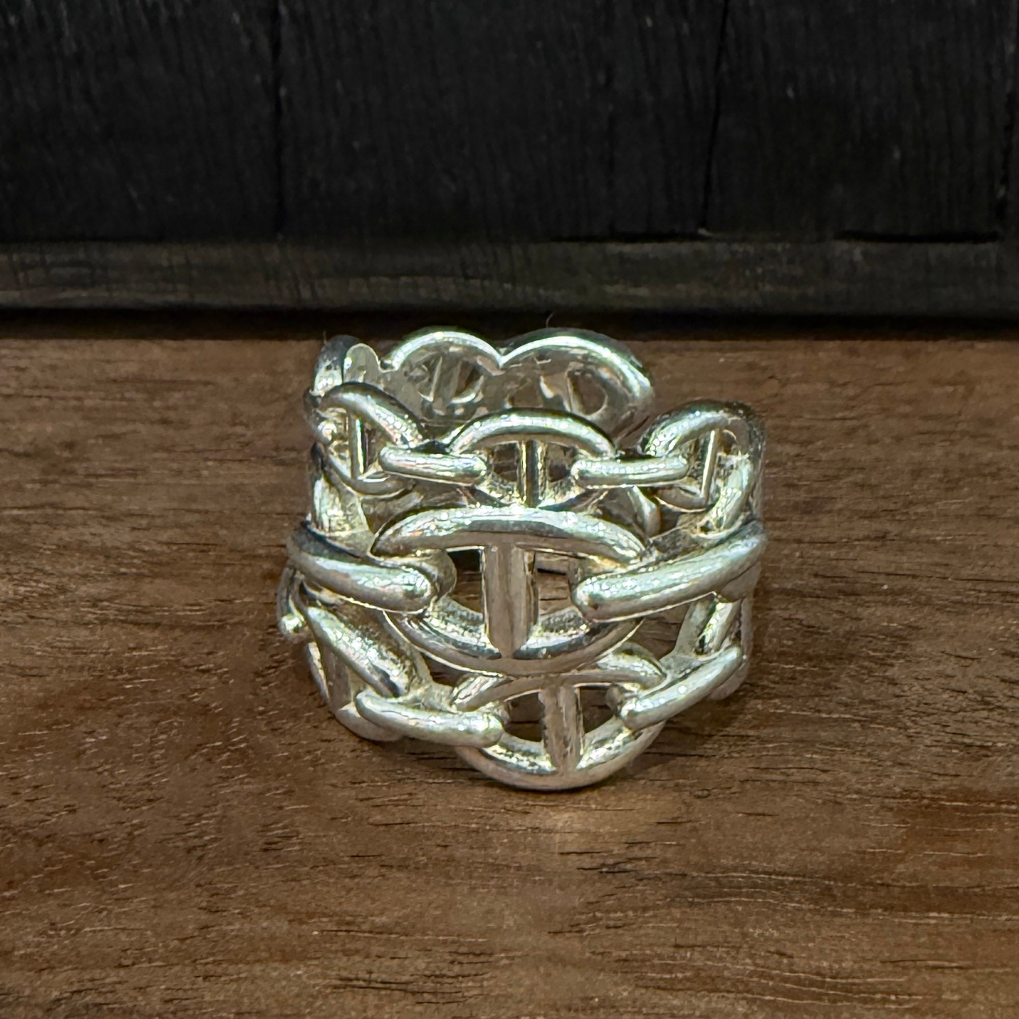 HERMES Chaine d'Ancre Anchaine GM Ring Size 56 (約16号) エルメス シェーヌダンクル アンシェネ GM リング サイズ56 (約16号)