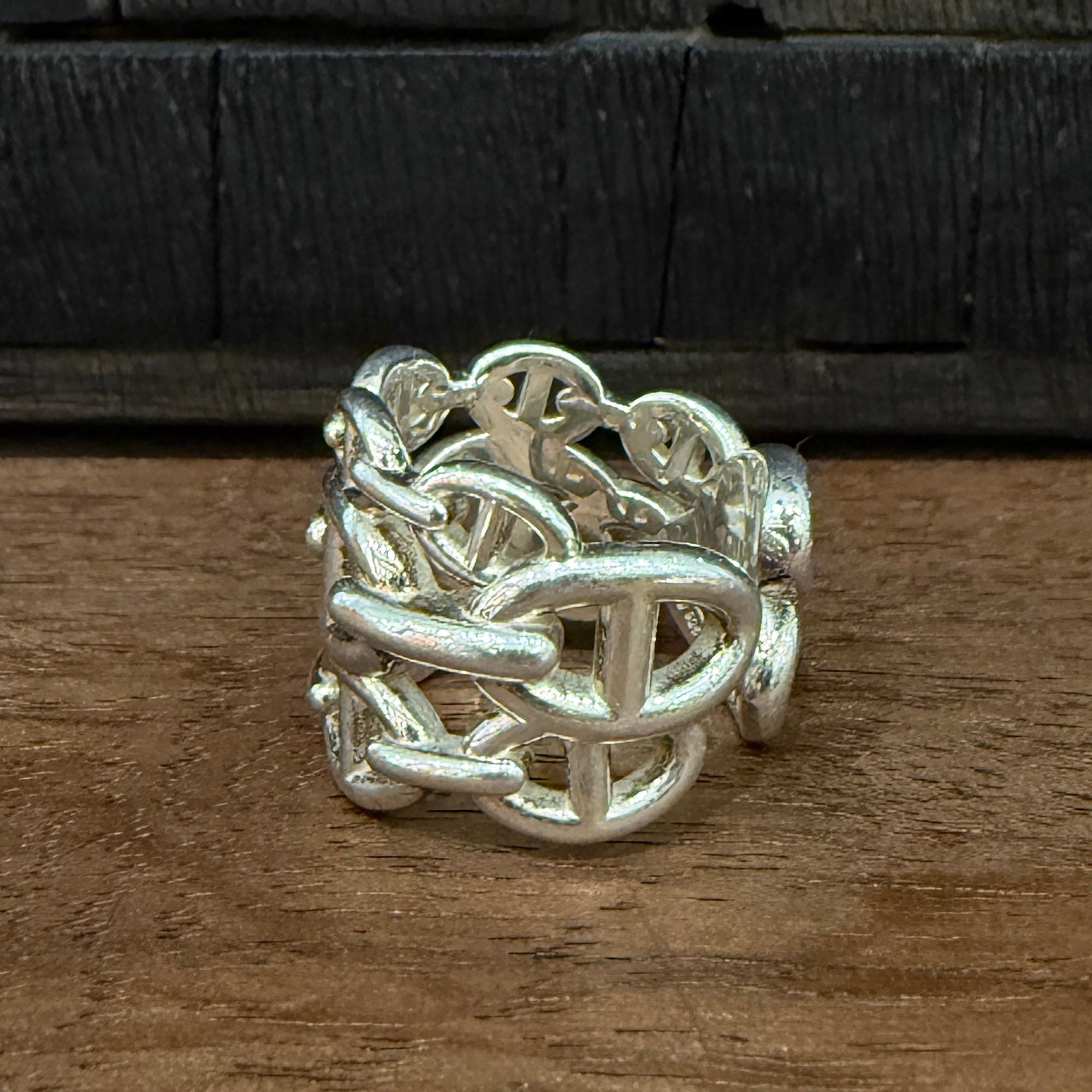 HERMES Chaine d'Ancre Anchaine GM Ring Size 56 (約16号) エルメス シェーヌダンクル アンシェネ GM リング サイズ56 (約16号)