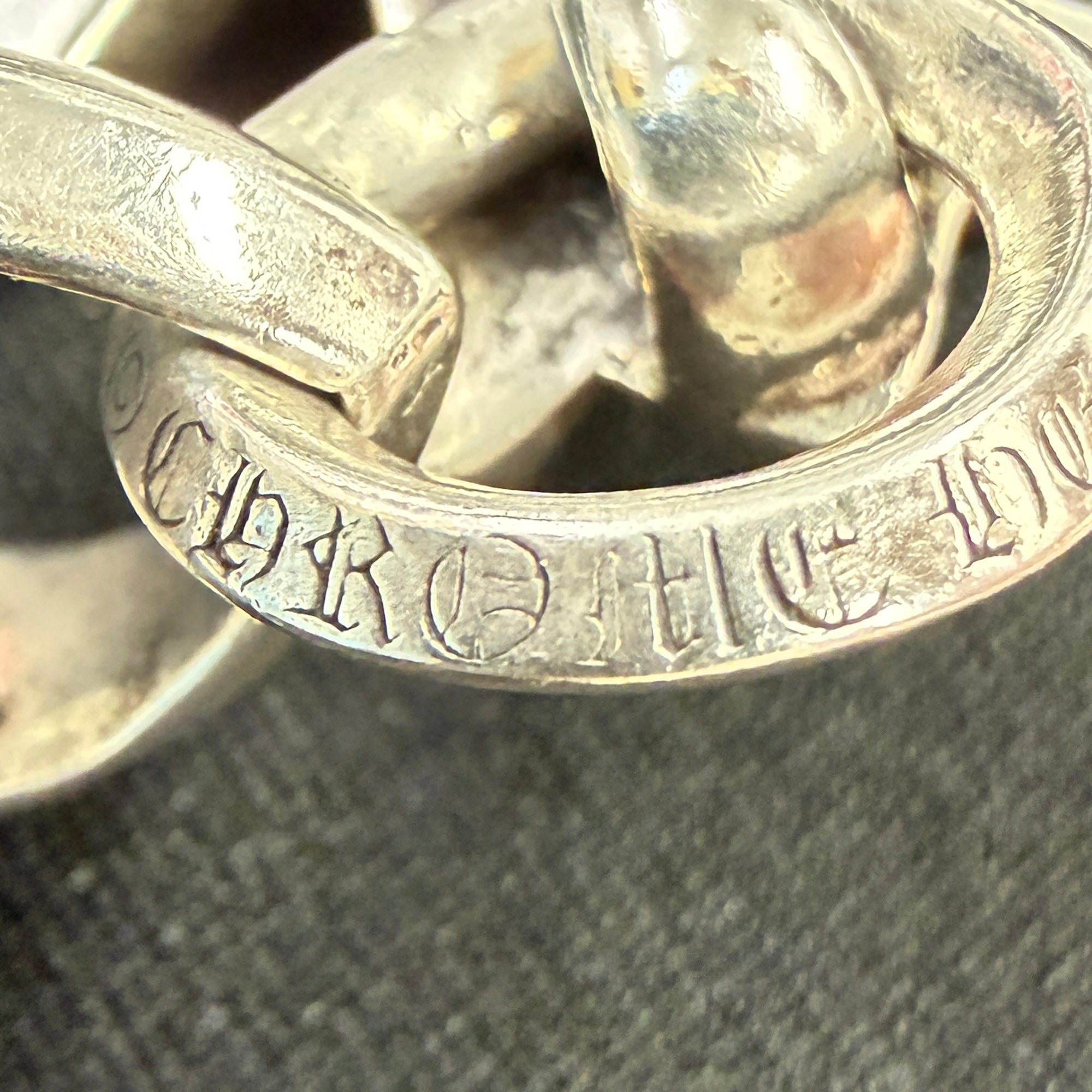 CHROME HEARTS Small CH Cross Pendant With Bail クロムハーツ スモール CHクロス ペンダント ウィズ ベイル シルバー925