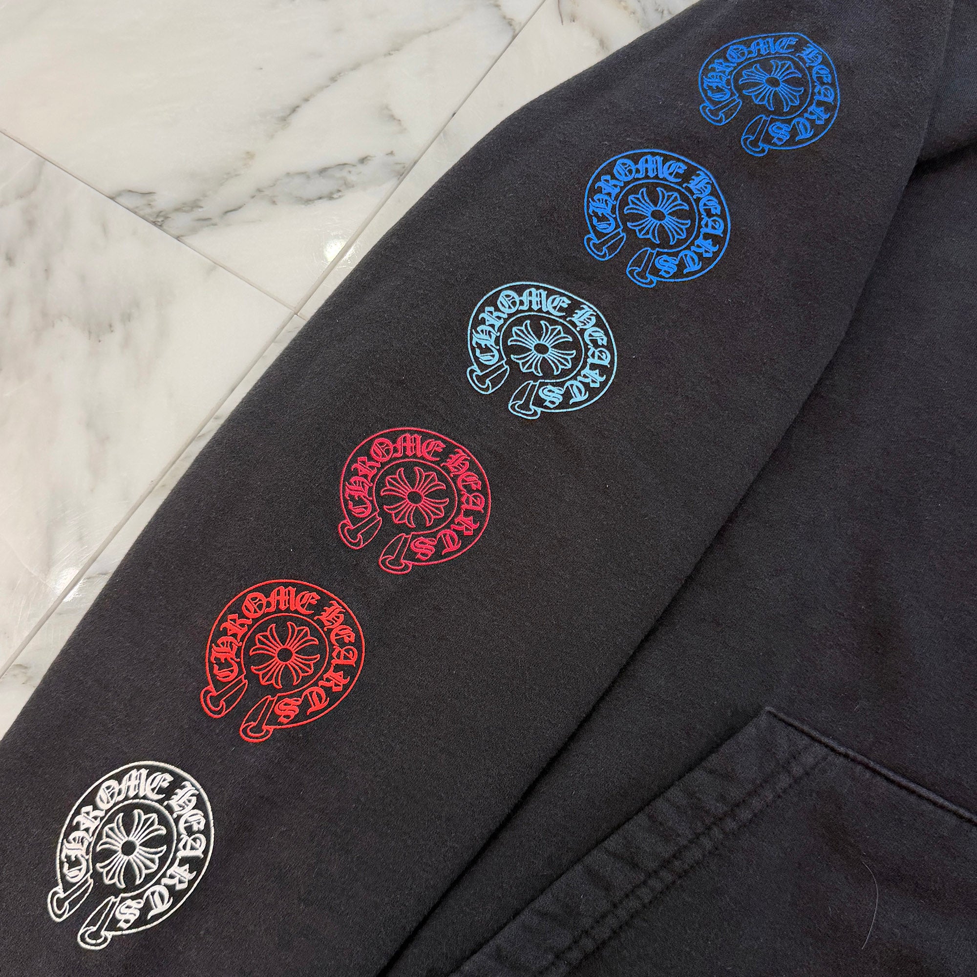 CHROME HEARTS 2022SS Multi Color Horseshoe Pullover Hoodie Size L クロムハーツ マルチカラーホースシュー プルオーバーフーディ サイズL
