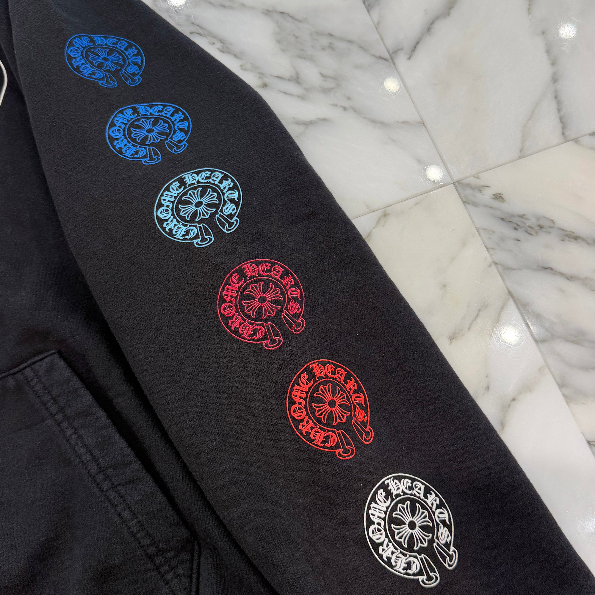 CHROME HEARTS 2022SS Multi Color Horseshoe Pullover Hoodie Size L クロムハーツ マルチカラーホースシュー プルオーバーフーディ サイズL