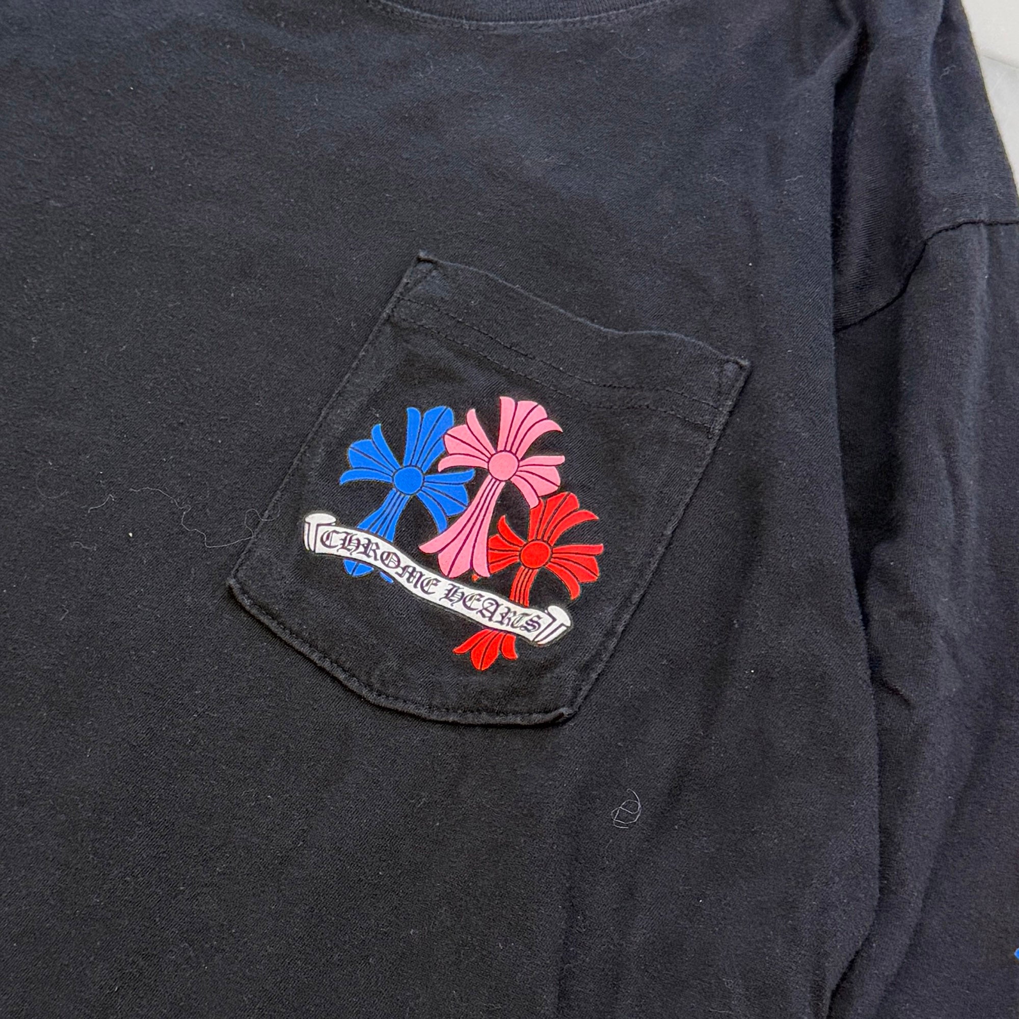CHROME HEARTS 2021SS MLTCOL CEM CRS Long Sleeve Tee Size L クロムハーツ マルチカラー セメタリークロス ロングスリーブTシャツ サイズL