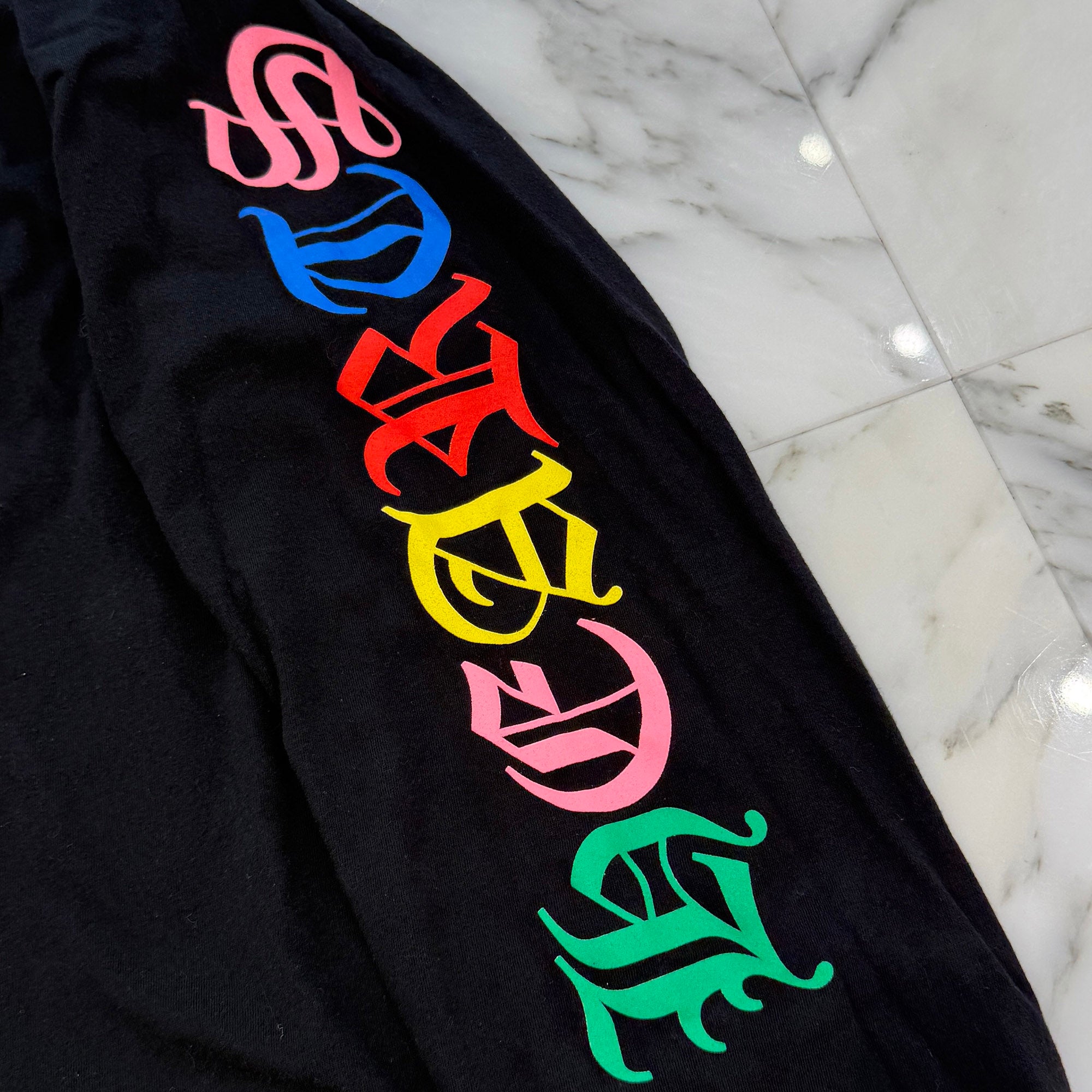 CHROME HEARTS 2021SS MLTCOL CEM CRS Long Sleeve Tee Size L クロムハーツ マルチカラー セメタリークロス ロングスリーブTシャツ サイズL