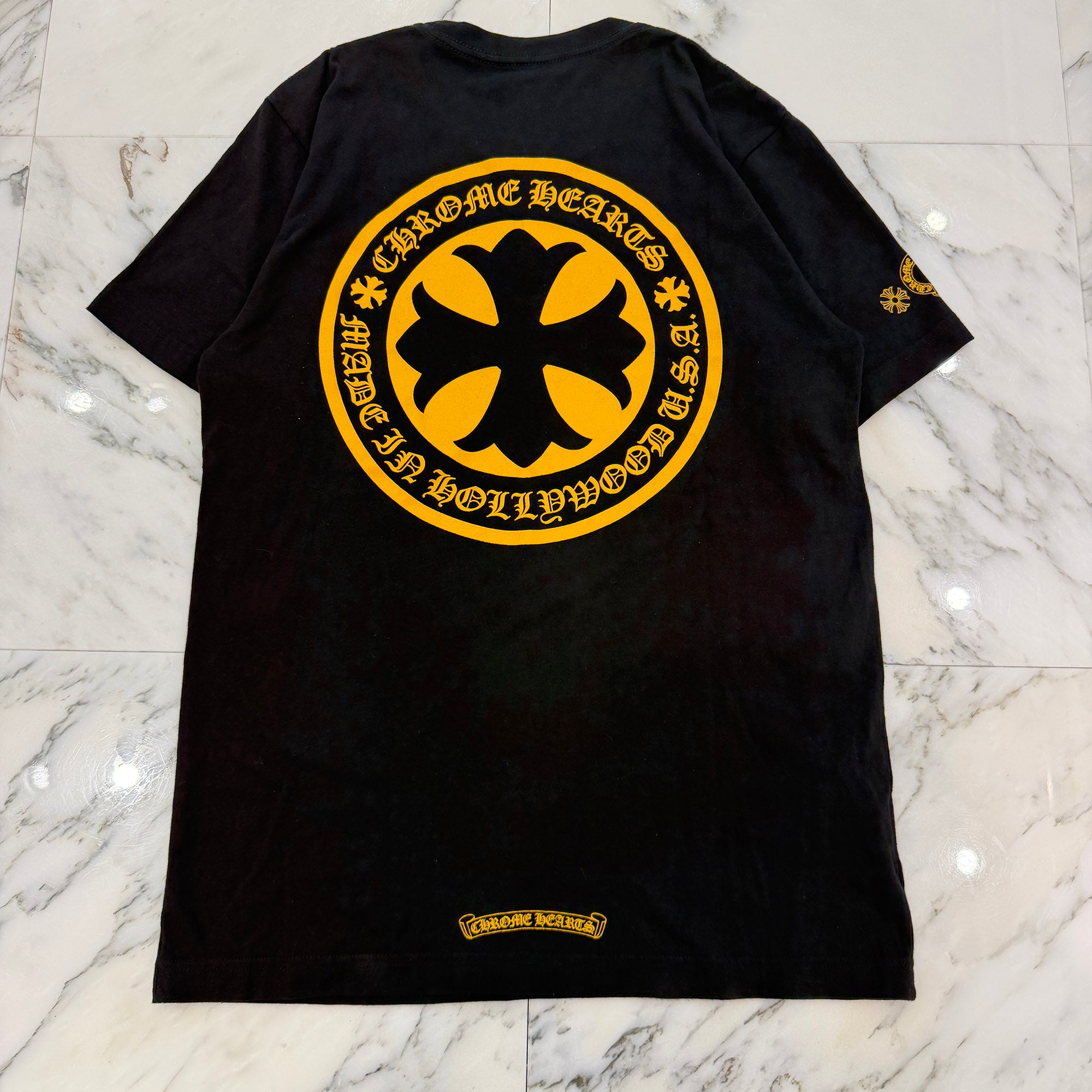CHROME HEARTS CH Plus Yellow Cross Tee Size M クロムハーツ CHプラス イエロークロス Tシャツ サイズM