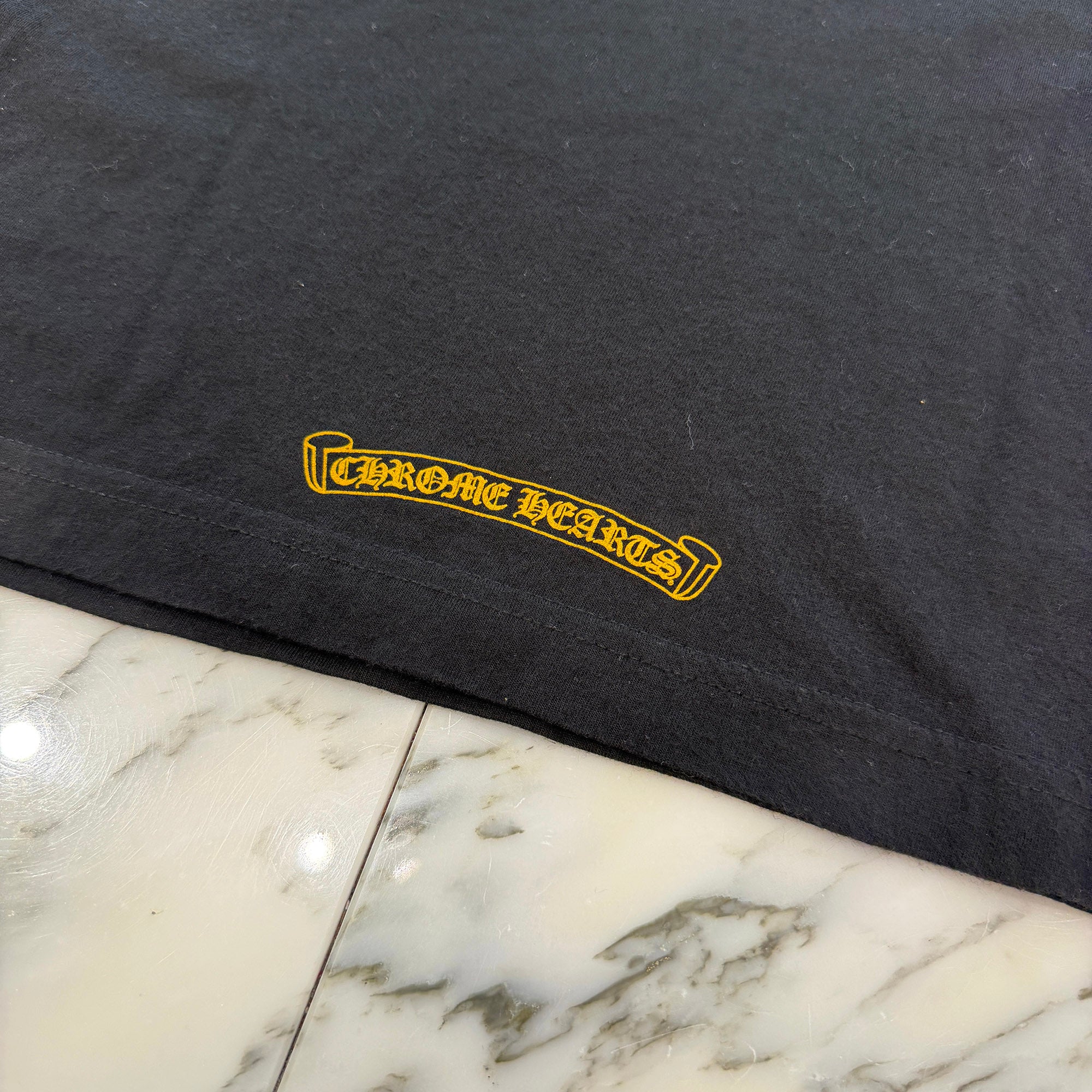 CHROME HEARTS CH Plus Yellow Cross Tee Size M クロムハーツ CHプラス イエロークロス Tシャツ サイズM